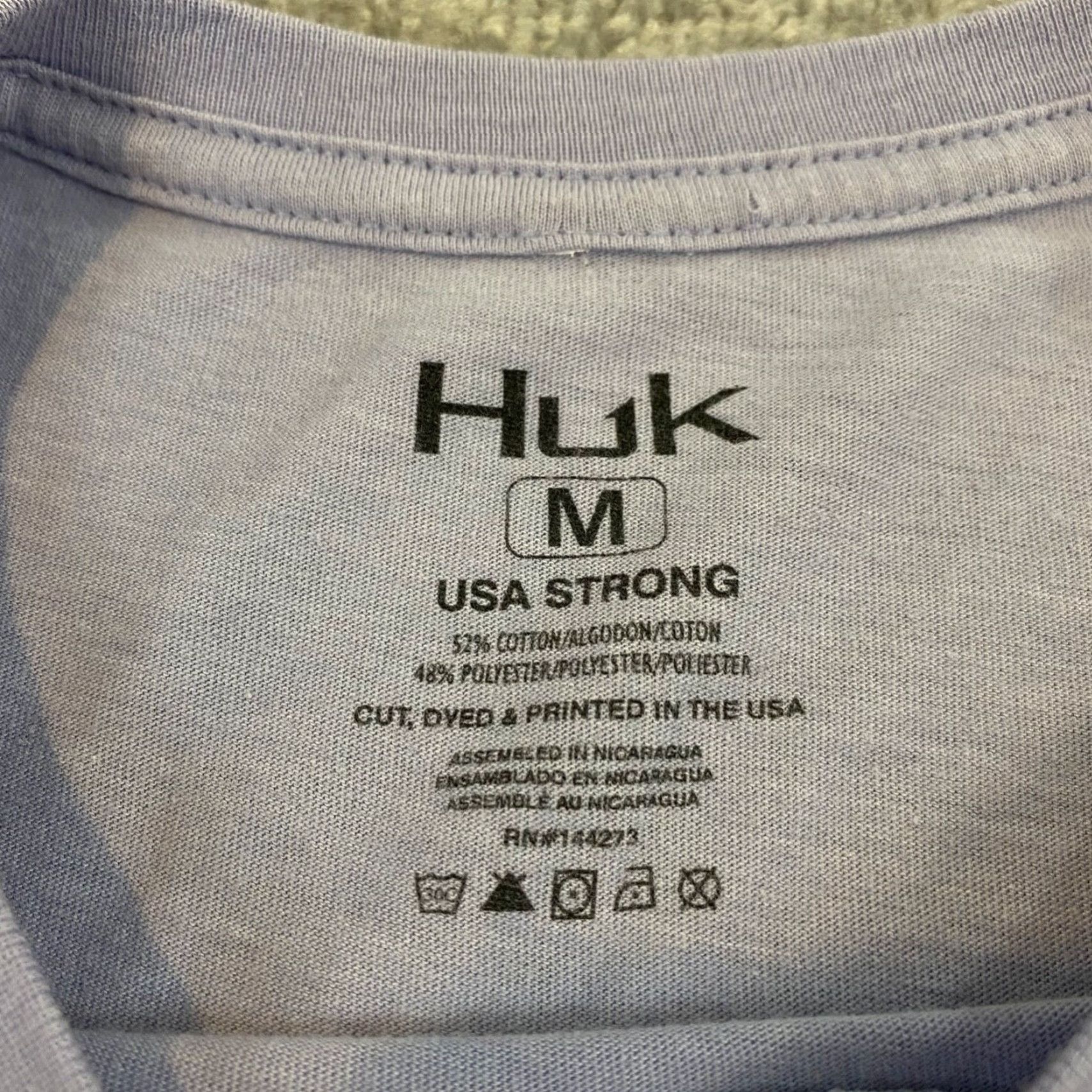 Vintage HUK Christmas Fishing Shirt Mens Medium Light Purple USA Strong Santa Outdoor Shirt T-Shirt Indoor Outdoor Size US M / EU 48-50 / 2 - 4 Thumbnail