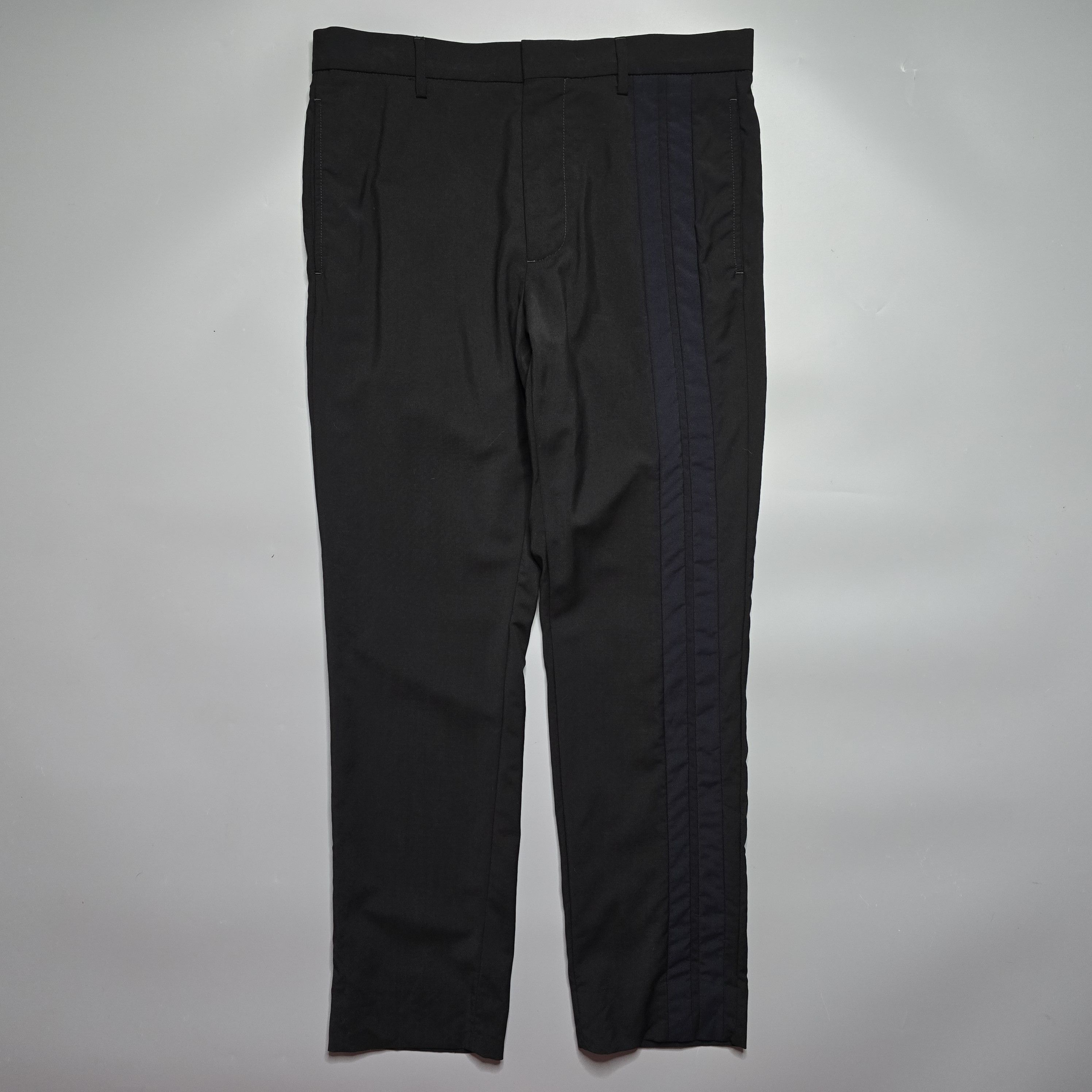 Valentino Valentino - Wool Mohair Side Stripe Trousers Size US 32 / EU 48 - 1 Thumbnail