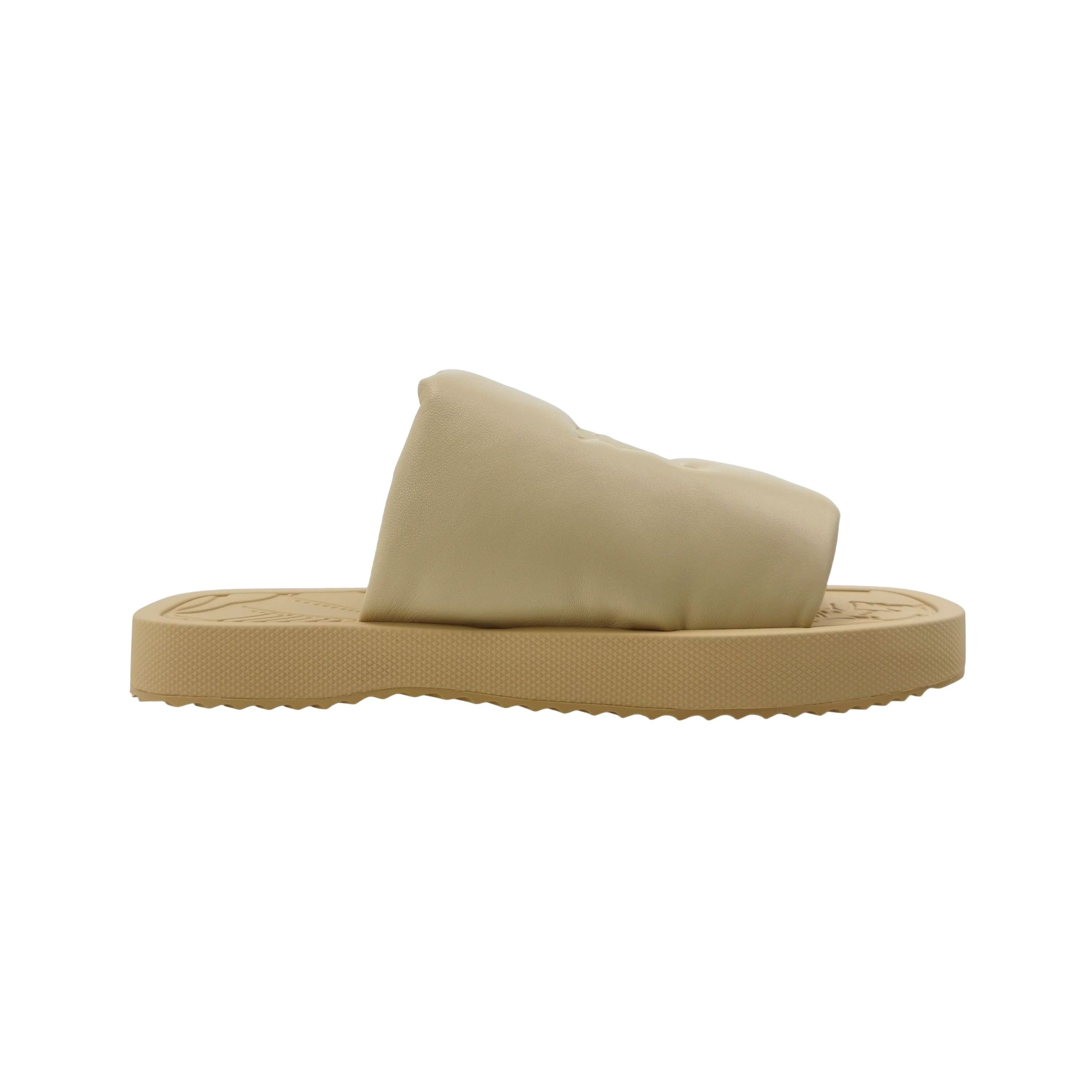 Burberry Burberry Slab Lambskin Knight Slides 41 Size US 8 / EU 41 - 1 Thumbnail