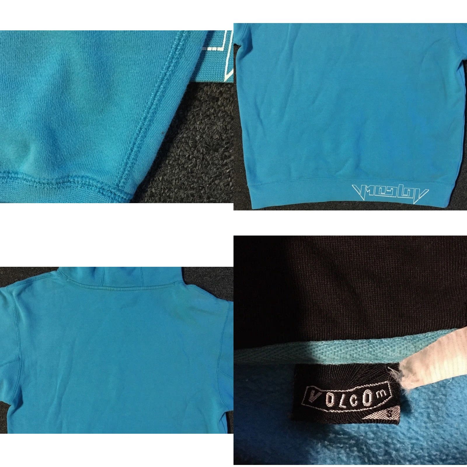Quiksilver Vtg Volcom Faded Hoodie S Surf Skate Grunge Billabong OP Gotcha Vaporwave Y2K 90 Size US S / EU 44-46 / 1 - 9 Thumbnail