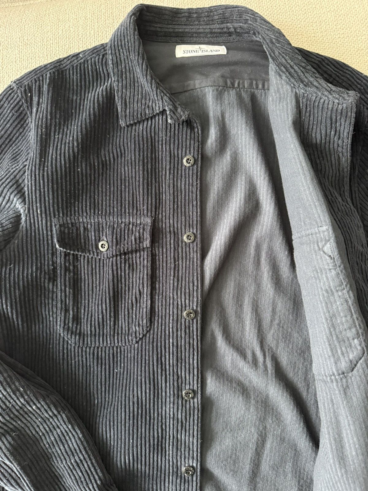 Stone Island Stone Island Corduroy Overshirt — Navy, Large Size US L / EU 52-54 / 3 - 2 Thumbnail