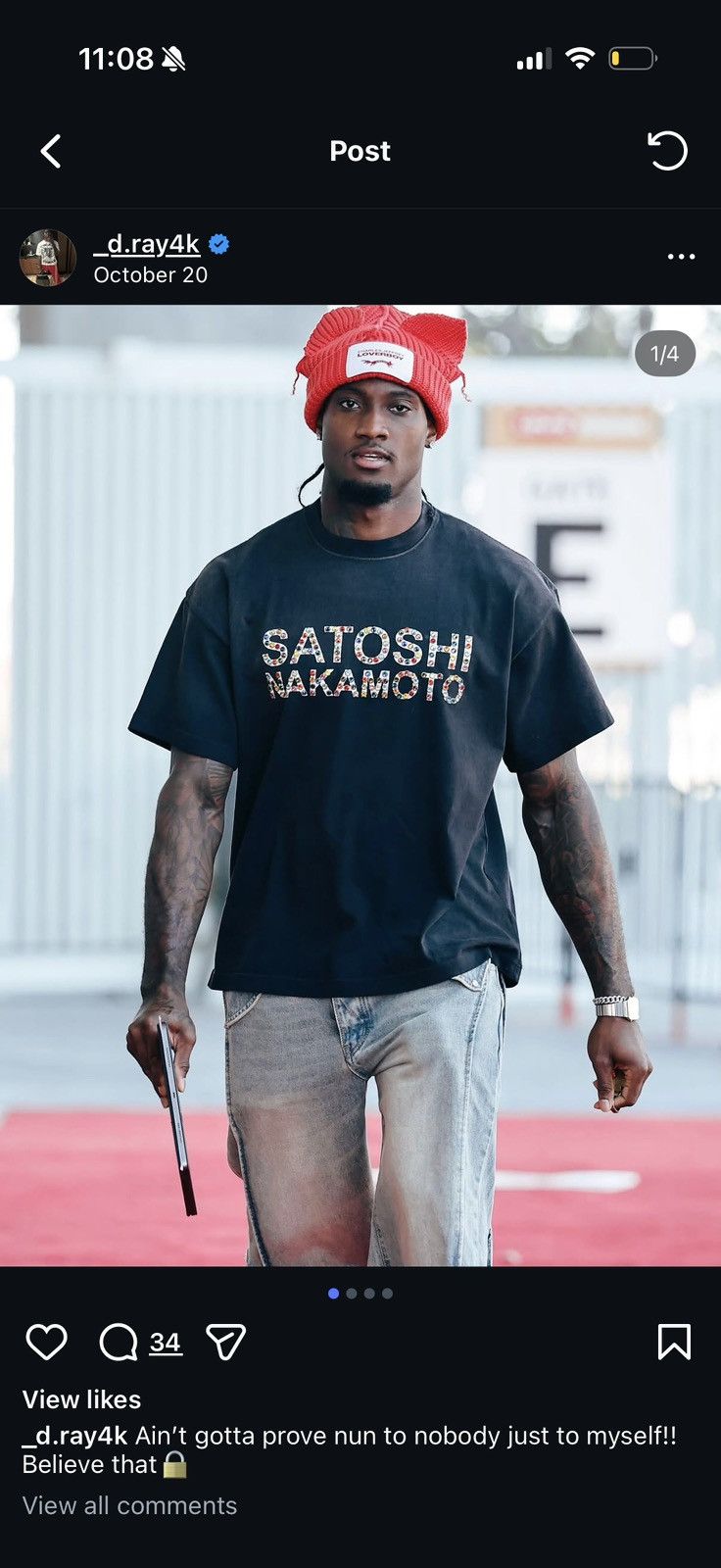 Satoshi Nakamoto Satoshi Nakamoto Studded Logo Tee Size US S / EU 44-46 / 1 - 5 Thumbnail