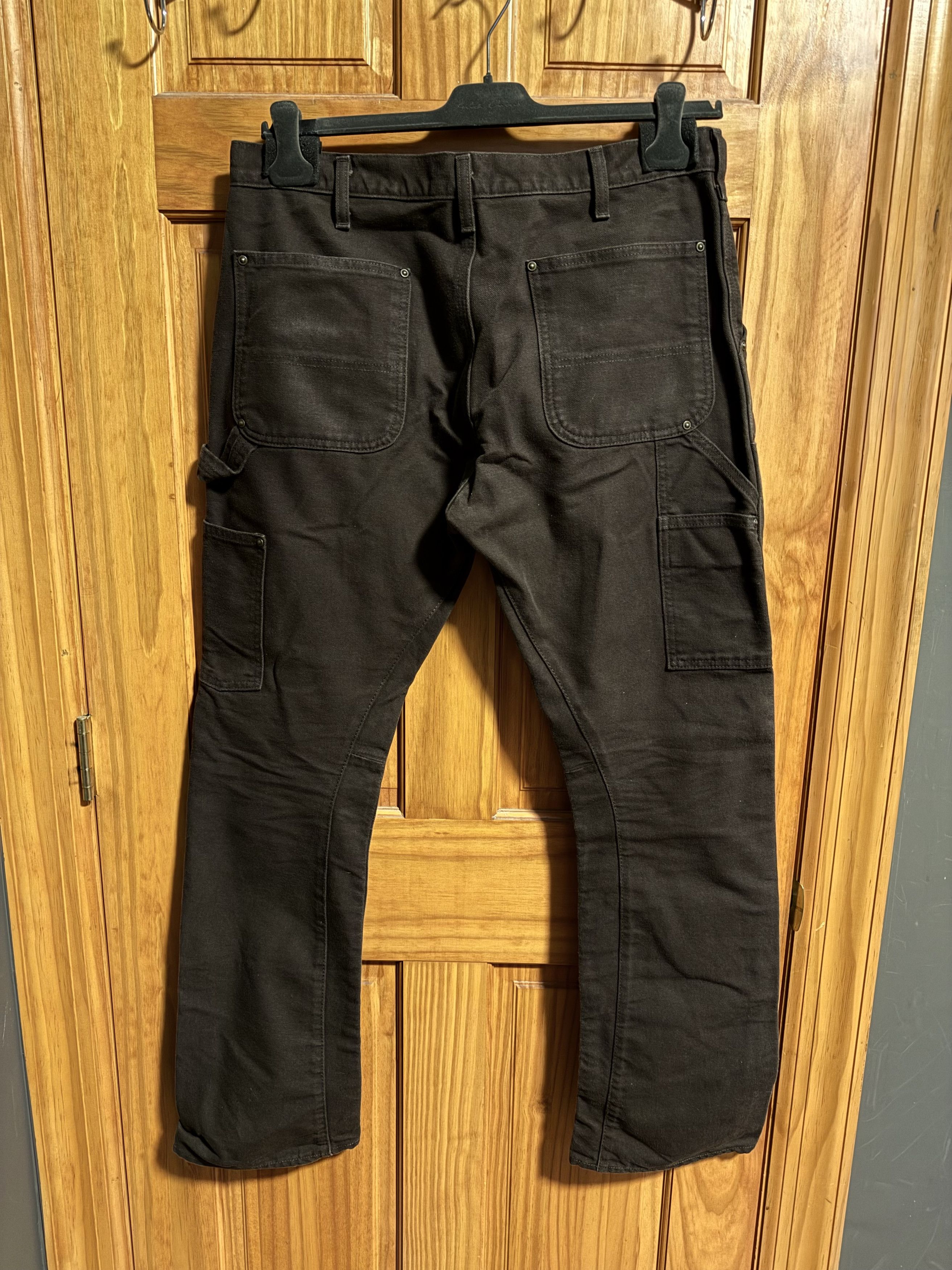 Carhartt Custom Double Knee Flared Carpenters Dungaree - Brown - 34 Size US 34 / EU 50 - 2 Thumbnail