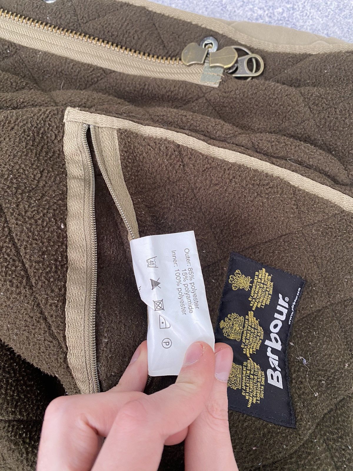 Barbour × Vintage Vintage Barbour Microfibre Polarquilt T Long Quilted Jacket Size US M / EU 48-50 / 2 - 13 Thumbnail