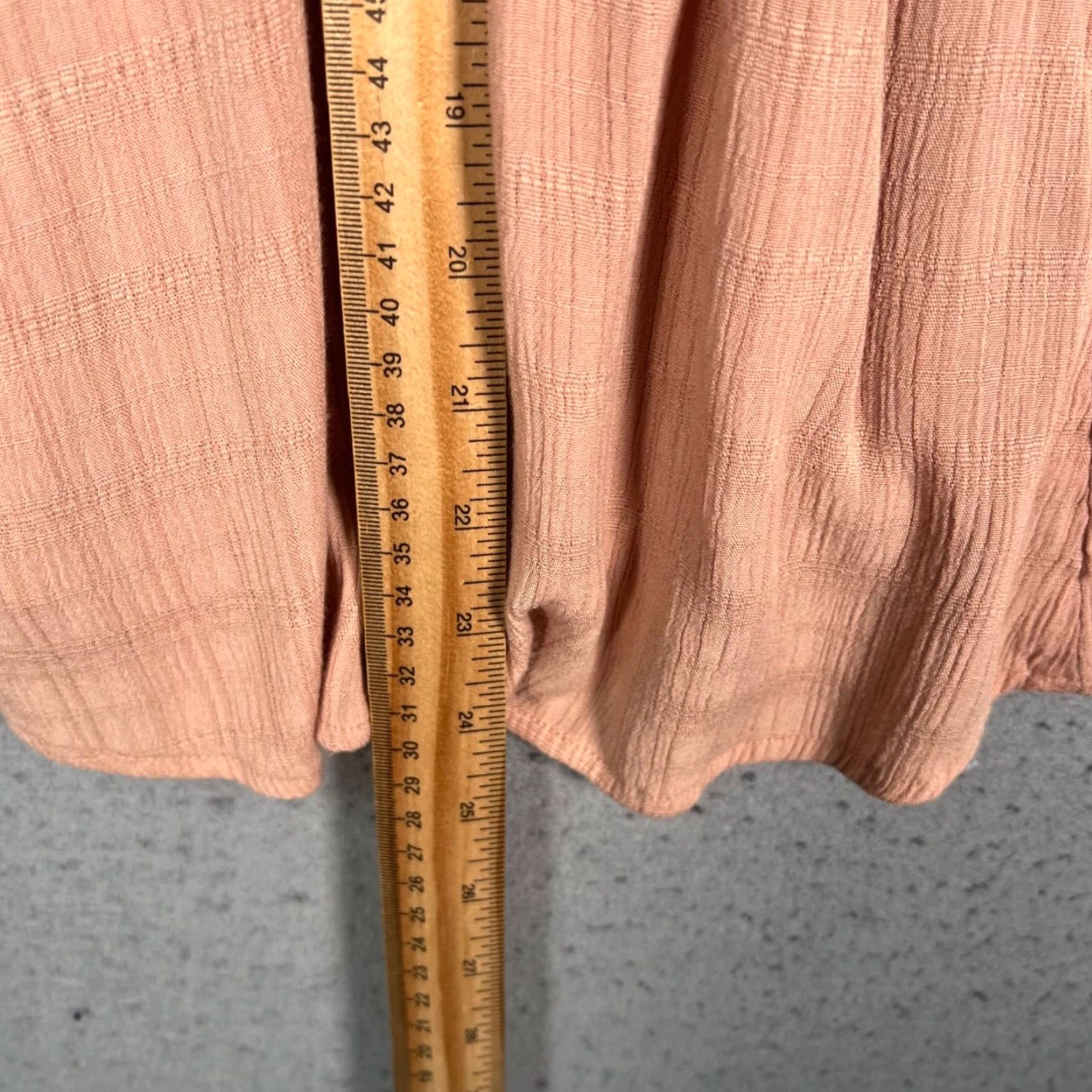 Free People Free People Womens Blouse Shirt XS Sleeveless Peach Sheer Lace-Trimmed Casual 90s? Size XS / US 0-2 / IT 36-38 - 6 Thumbnail