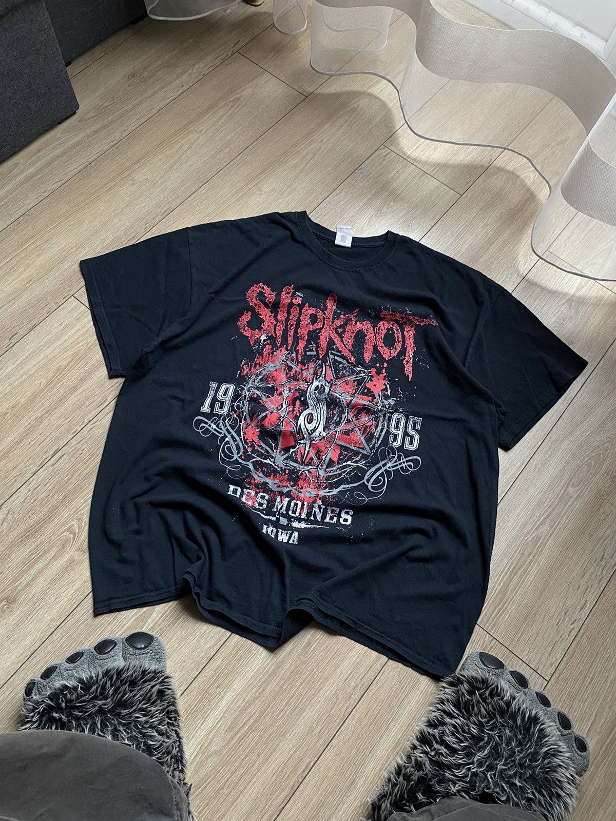 🎸SLIPKNOT ROCK BAND TEE „DES MOINES IOWA 1995”