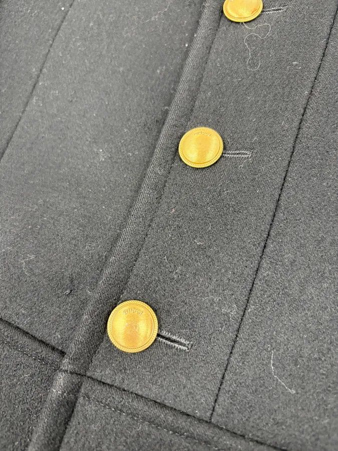 Gucci FW2003 Gucci Black Asymmetrical Buttoned Officer Classy Wool Jacket Size US S / EU 44-46 / 1 - 8 Thumbnail