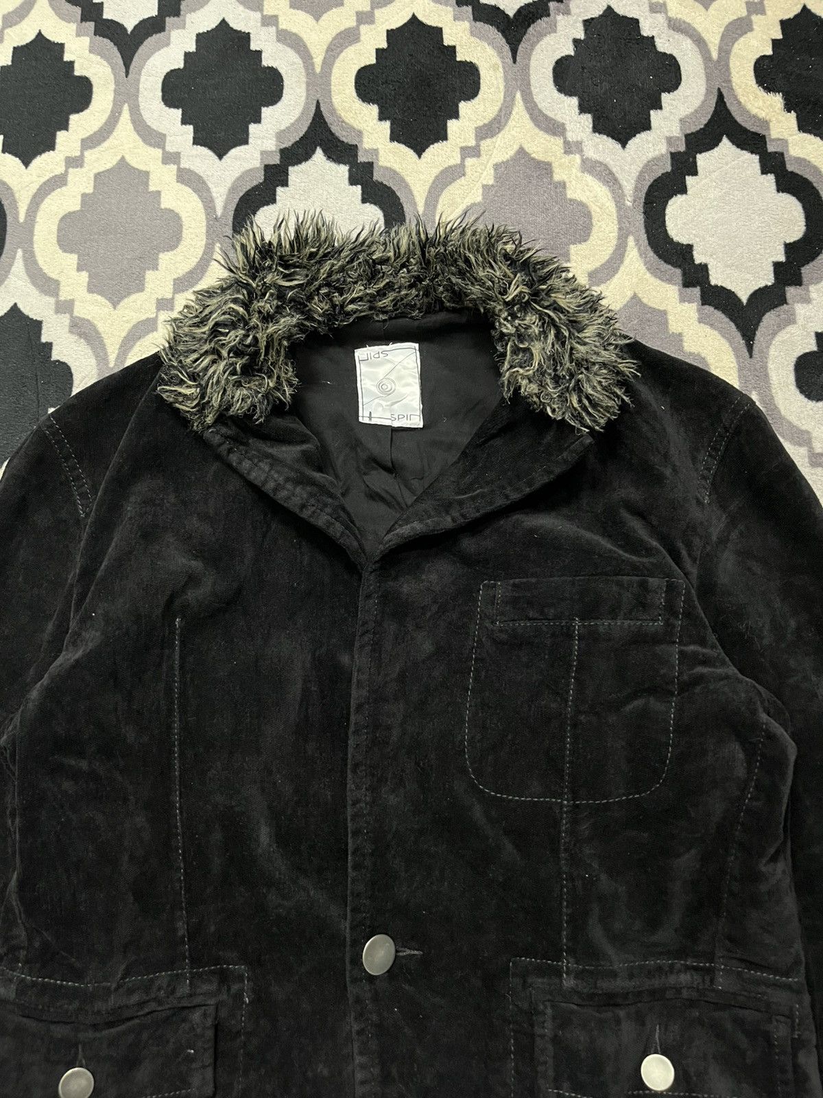 Japanese Brand Japanese 14th addiction style spin faux fur velvet jacket Size US M / EU 48-50 / 2 - 4 Thumbnail