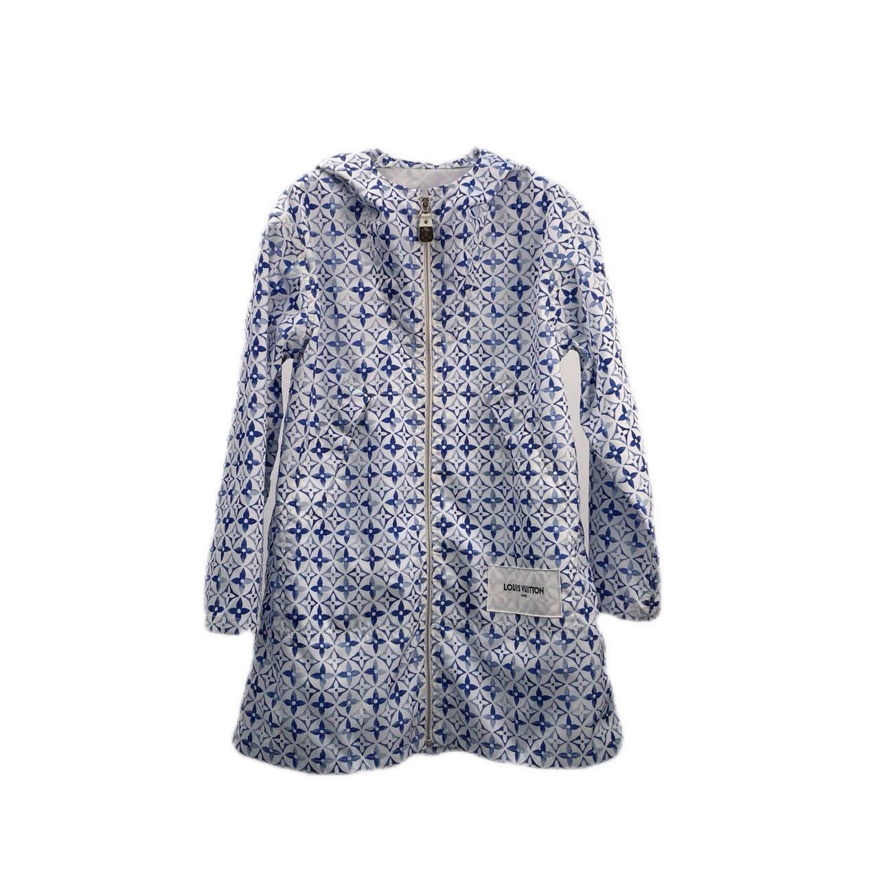 Louis Vuitton Louis Vuitton Blue hooded assault jacket with full logo jac Size US S / EU 44-46 / 1 - 1 Thumbnail