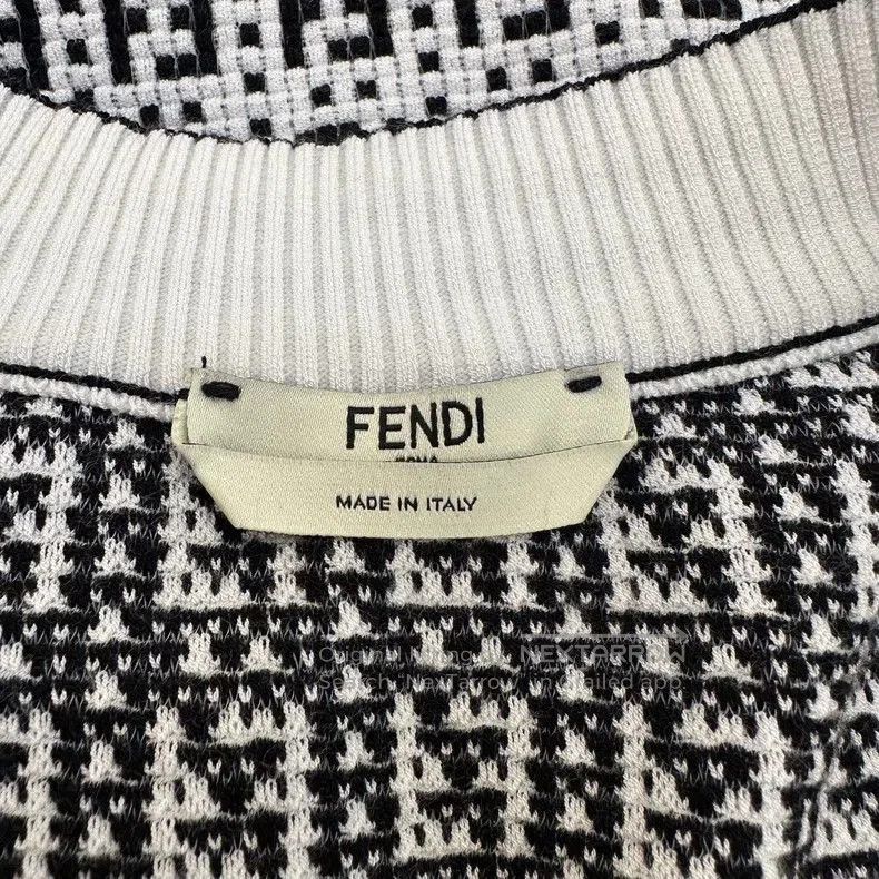Fendi Monogram Knit Cardigan .