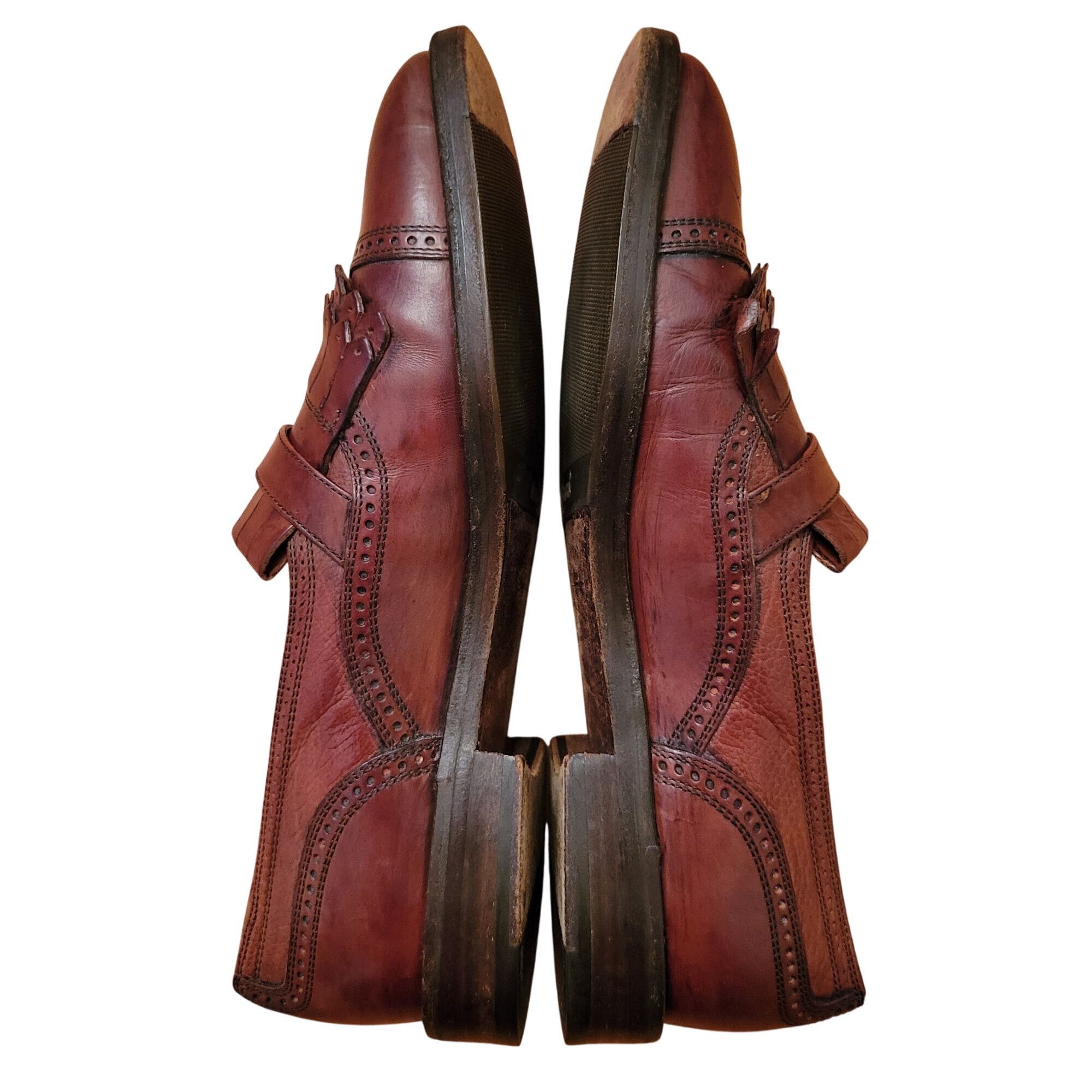 Cole Haan Cole Haan Bragano Brown Italian Leather Loafers Kiltie Fring Size US 10 / EU 43 - 11 Thumbnail