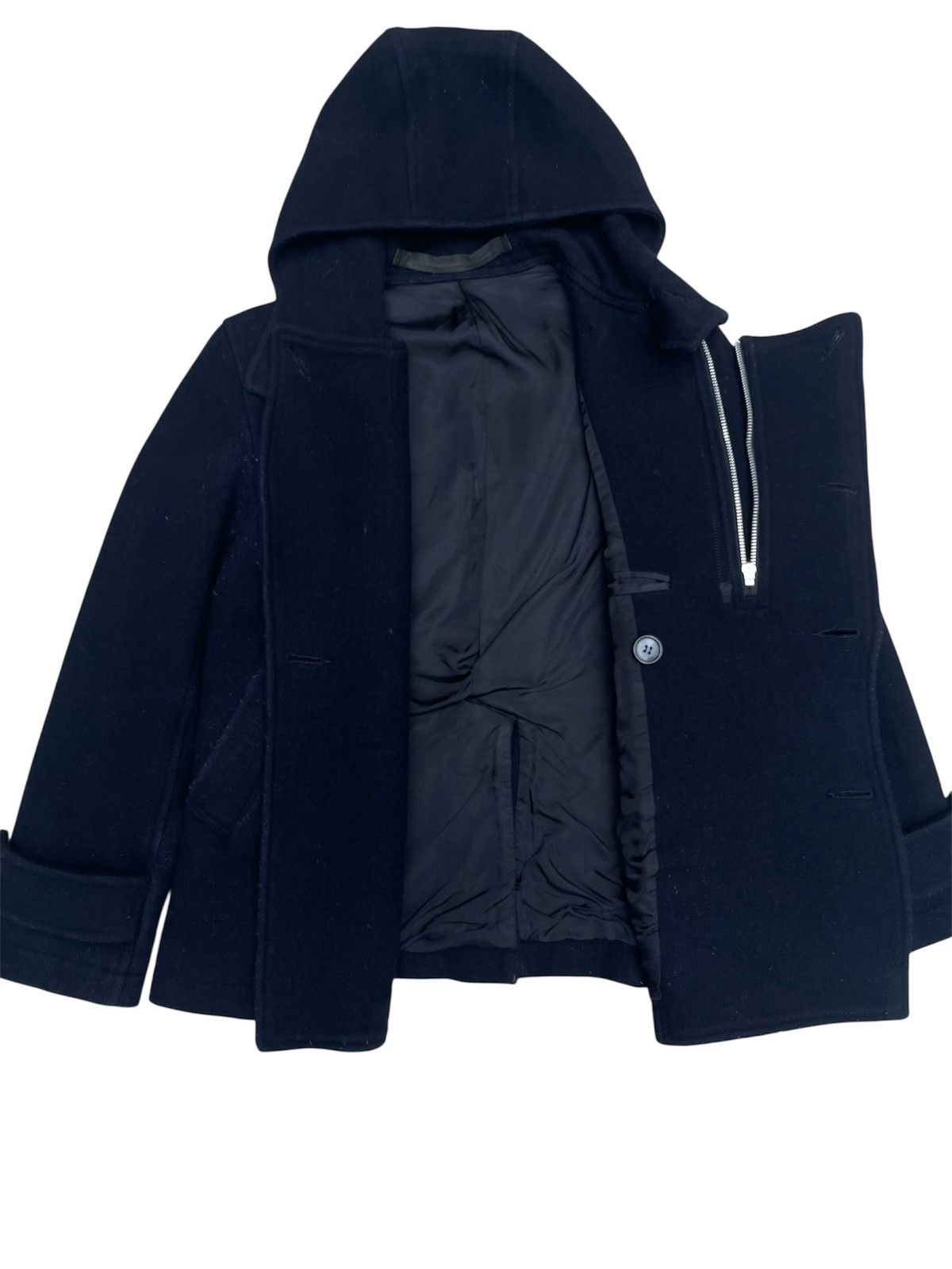 CABANE de ZUCCa CABANE de ZUCCa Wool Hood Peacoat Size US S / EU 44-46 / 1 - 2 Thumbnail