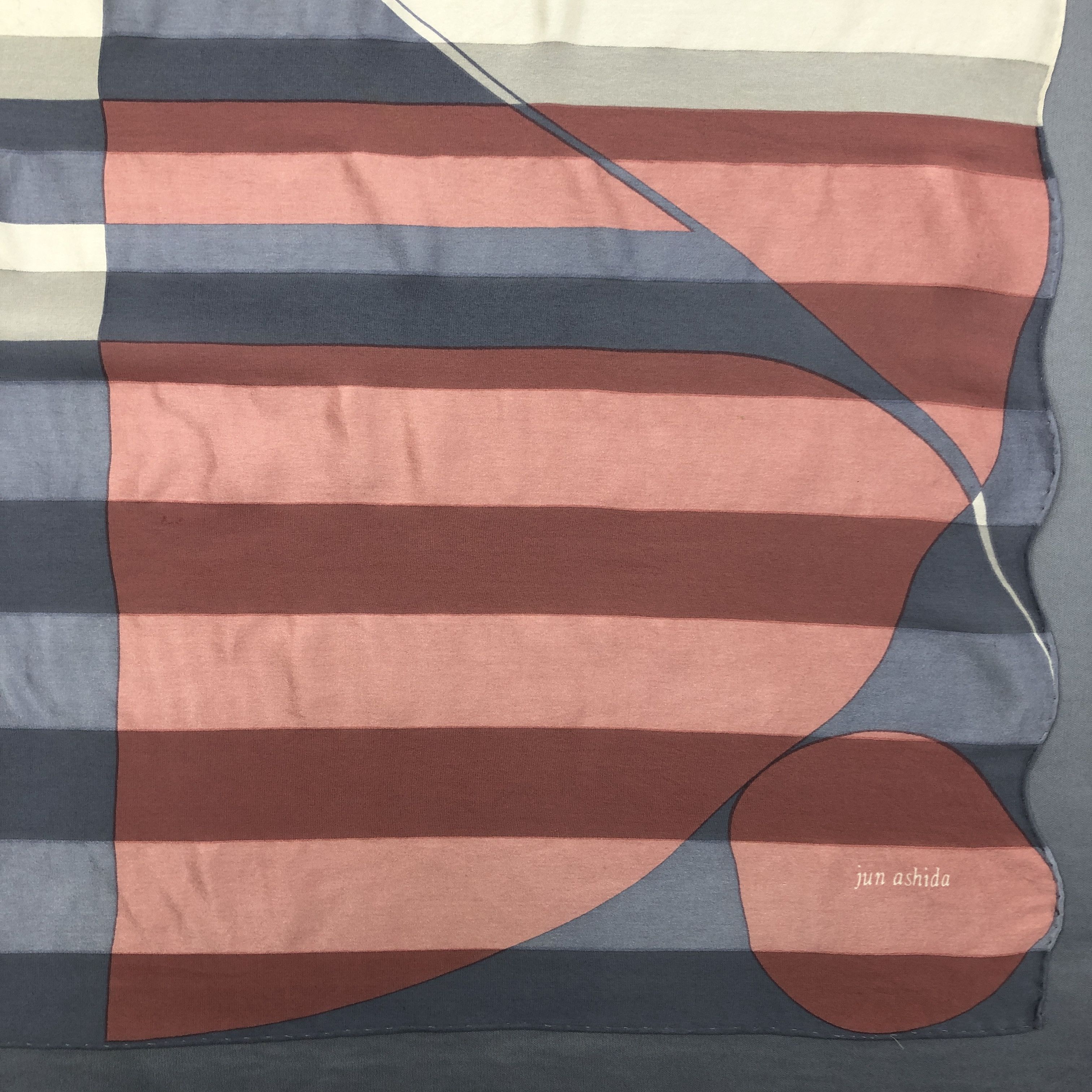 Japanese Brand × Vintage Vintage Jun Ashida SILK Scarf Twill Stole Wraps Scarves Size ONE SIZE - 7 Thumbnail