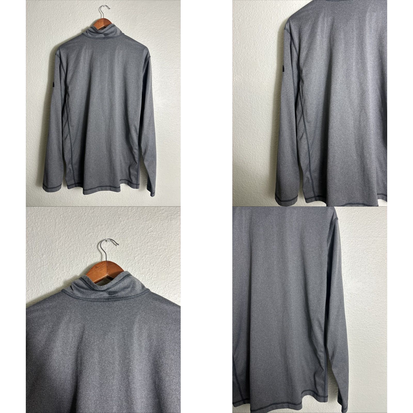 The North Face The North Face Tech 1/4 Zip Fleece Shirt Men's XL Gray Embroidered Logo Outdoor Classic Pullover Size US XL / EU 56 / 4 - 9 Thumbnail