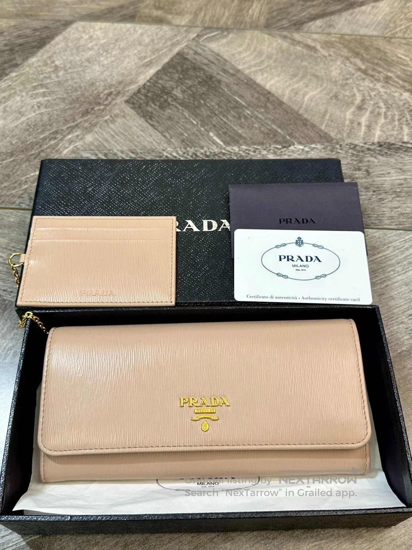 Prada Prada Long Snap Wallet Clutch Set. Size ONE SIZE - 3 Thumbnail