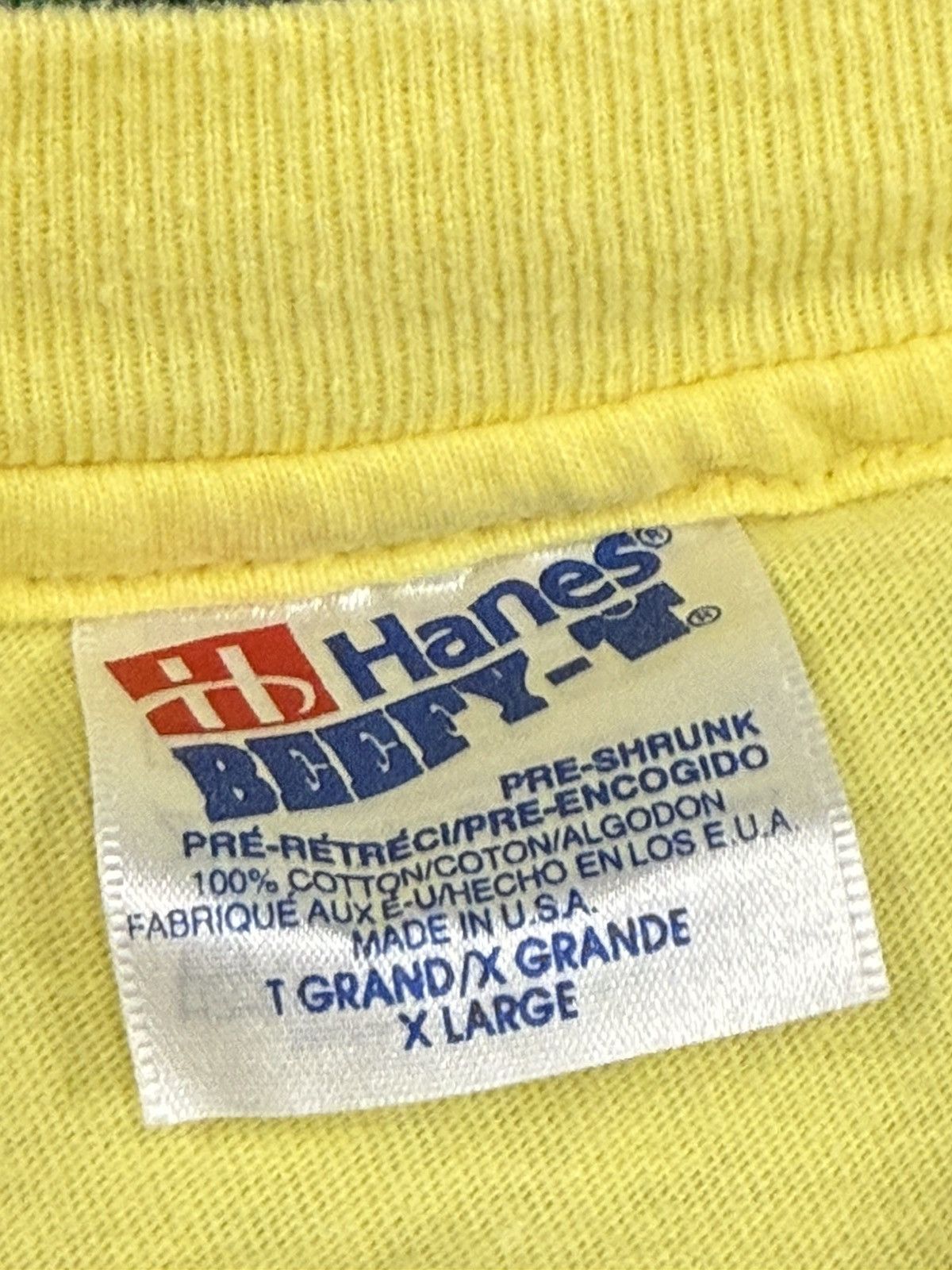 Hanes × Vintage 90s Yellow Hanes Farmer / Barn Country Fair Tee 1994 XL Size US XL / EU 56 / 4 - 6 Thumbnail