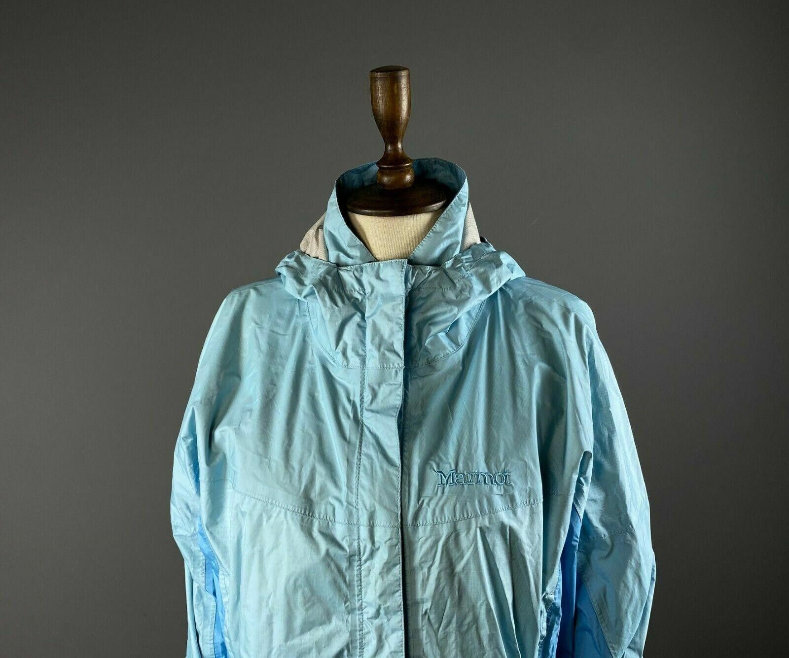 Marmot Marmot Blue Full Zip Hooded Nylon Hiking Jacket Size L Size L / US 10 / IT 46 - 2 Thumbnail