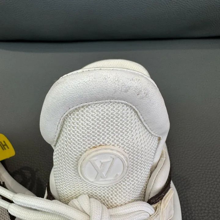 Louis Vuitton Louis Vuitton White Brown Casual Sneakers -2508 Size US 5.5 / EU 38 - 8 Thumbnail