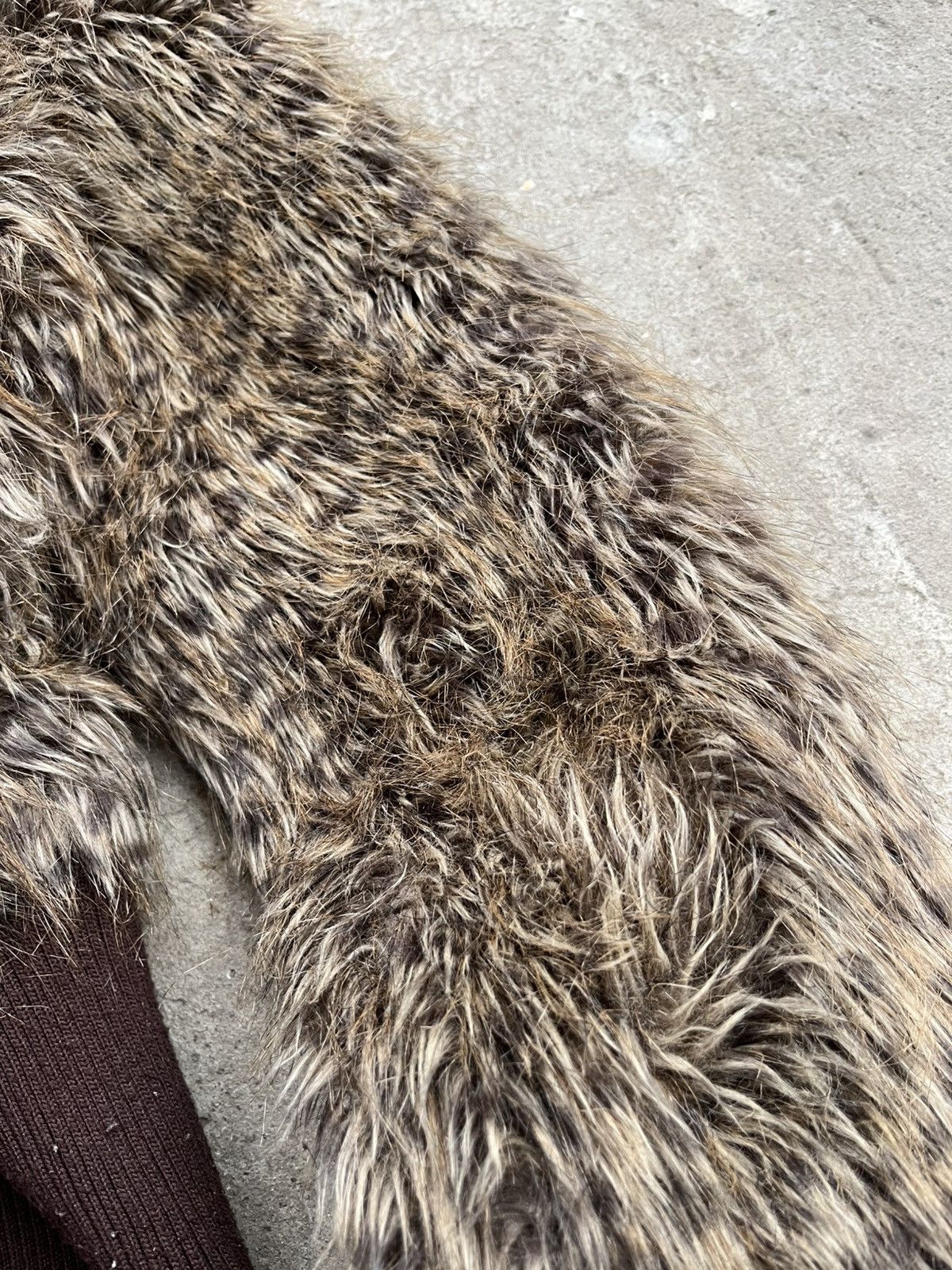 20471120 × If Six Was Nine × Le Grande Bleu (L.G.B.) Vintage Japanese Cropped Eco Fur Faux Fluffy Jacket Coat Y2K Size M / US 6-8 / IT 42-44 - 15 Thumbnail