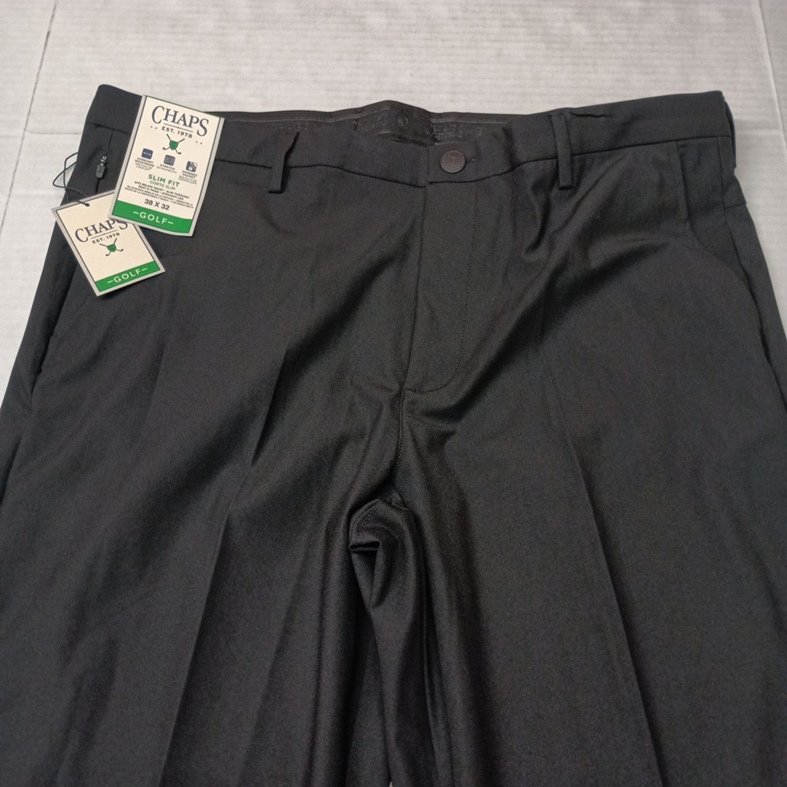 Chaps Chaps Golf Performance Slim Fit Pants Men's 38x32 Black Size US 38 / EU 54 - 4 Thumbnail