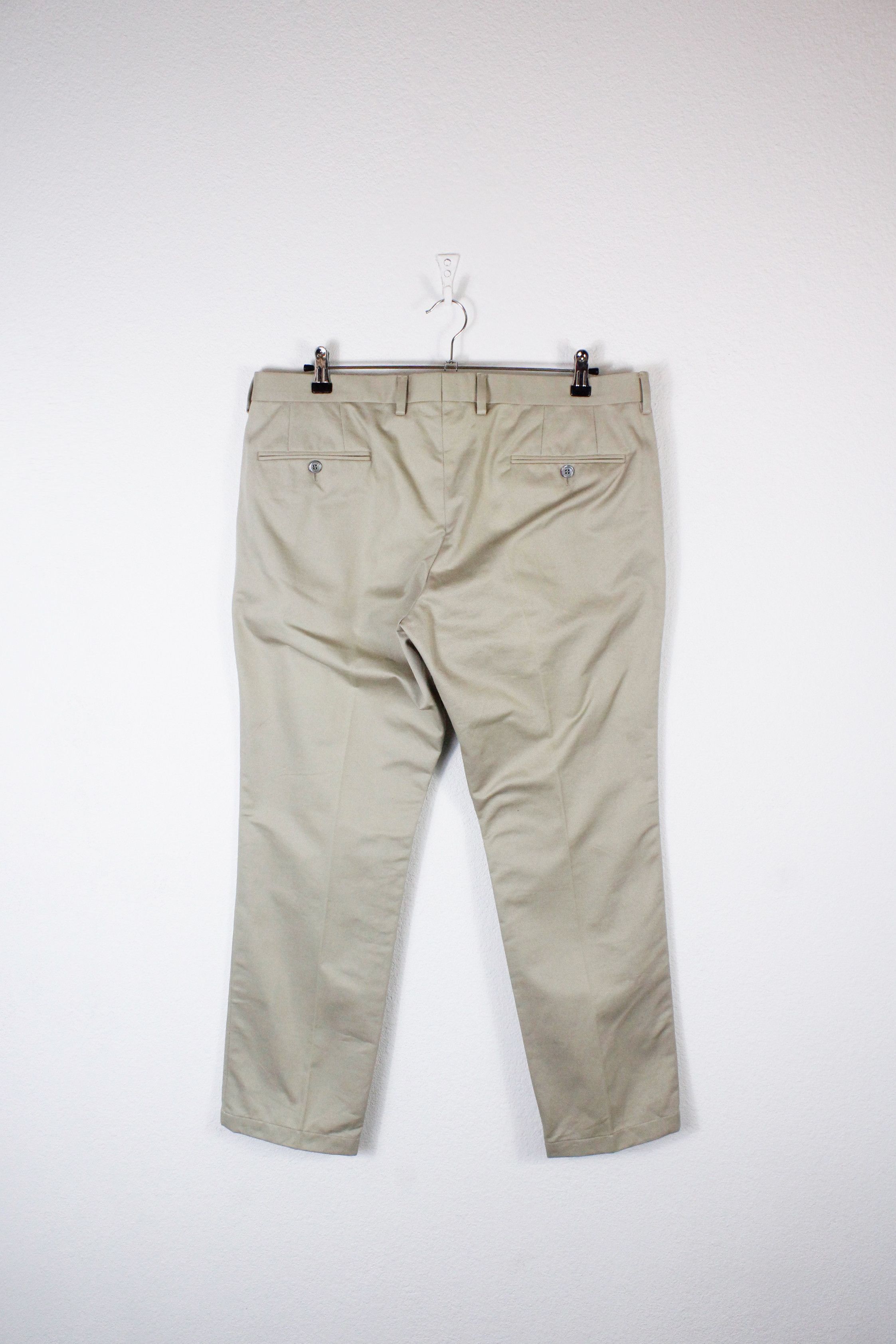 Gucci Vintage Gucci by Tom Ford Beige Twill Cotton Pants Trousers Size US 36 / EU 52 - 4 Thumbnail
