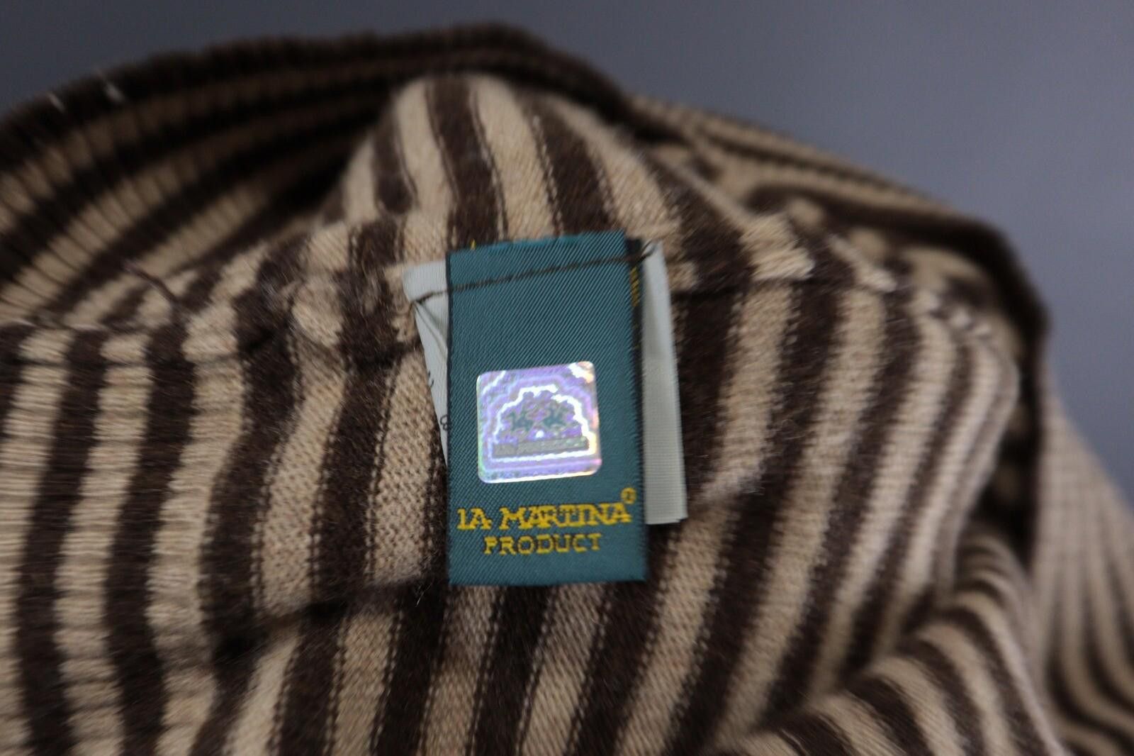 La Martina La Martina Brown Stripe Wool Brown Men's Sweater Size M Size US M / EU 48-50 / 2 - 12 Thumbnail