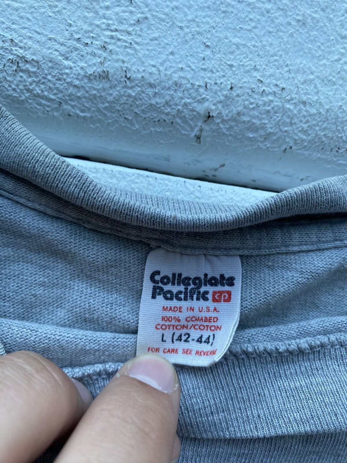 Vintage 1980s🔥Vassar College Gray Vintage Shirt Men University Size US L / EU 52-54 / 3 - 5 Thumbnail