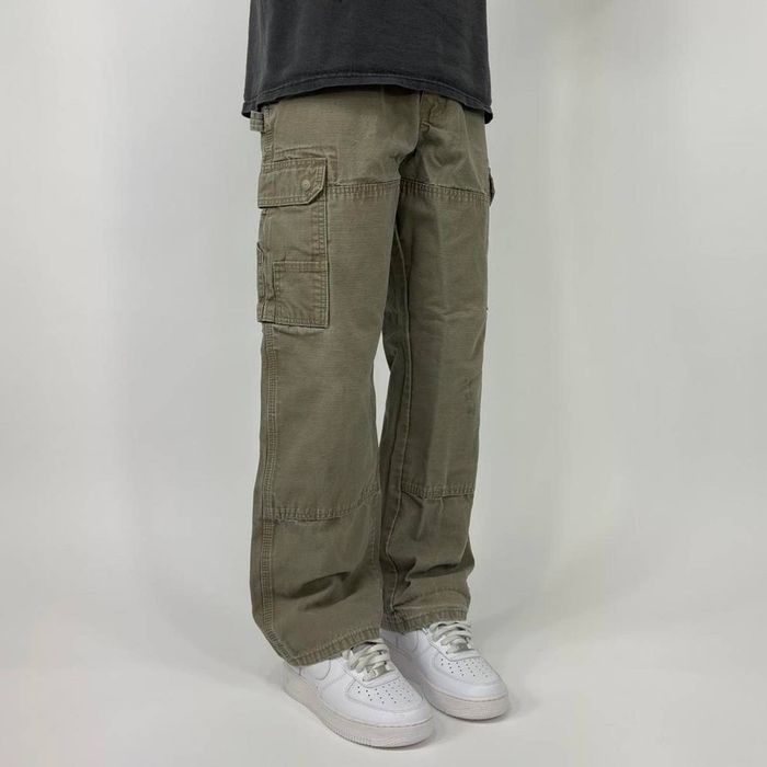 Vintage Super Sick Baggy Double Knee Stone Cargo Workwear Pant 