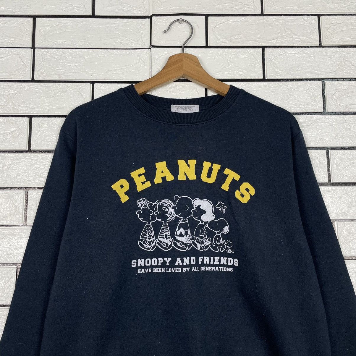 Peanuts Peanuts Snoopy Black Sweatshirt Size US M / EU 48-50 / 2 - 2 Thumbnail