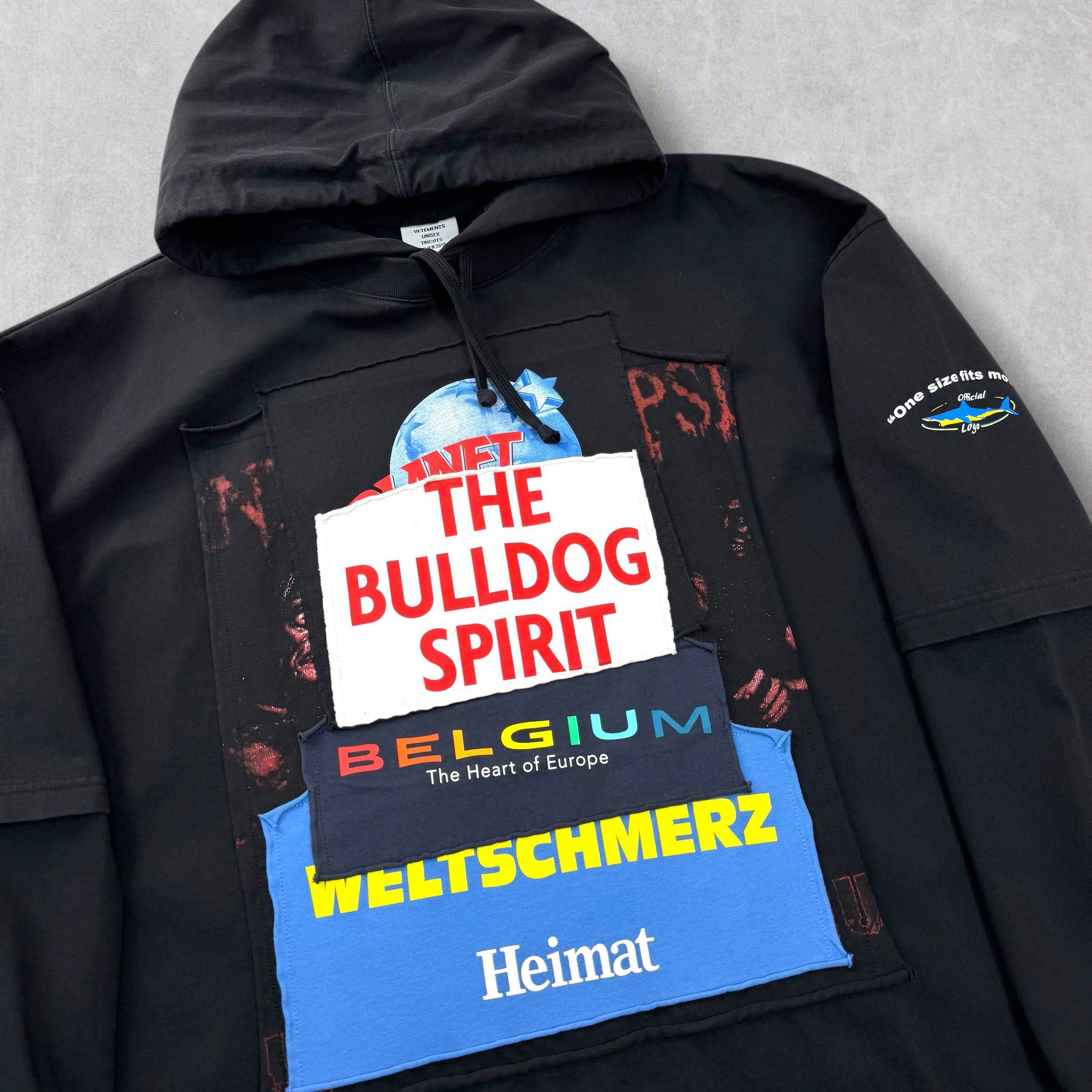 Vetements Vetements "Bulldog Spirit" Patch Hoodie L (XXL) Size US XXL / EU 58 / 5 - 3 Thumbnail