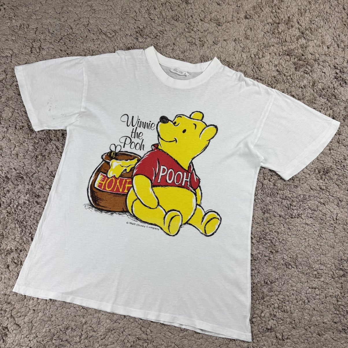 Disney Vintage Distress Winnie The Pooh Big Print T-shirt Size US L / EU 52-54 / 3 - 4 Thumbnail