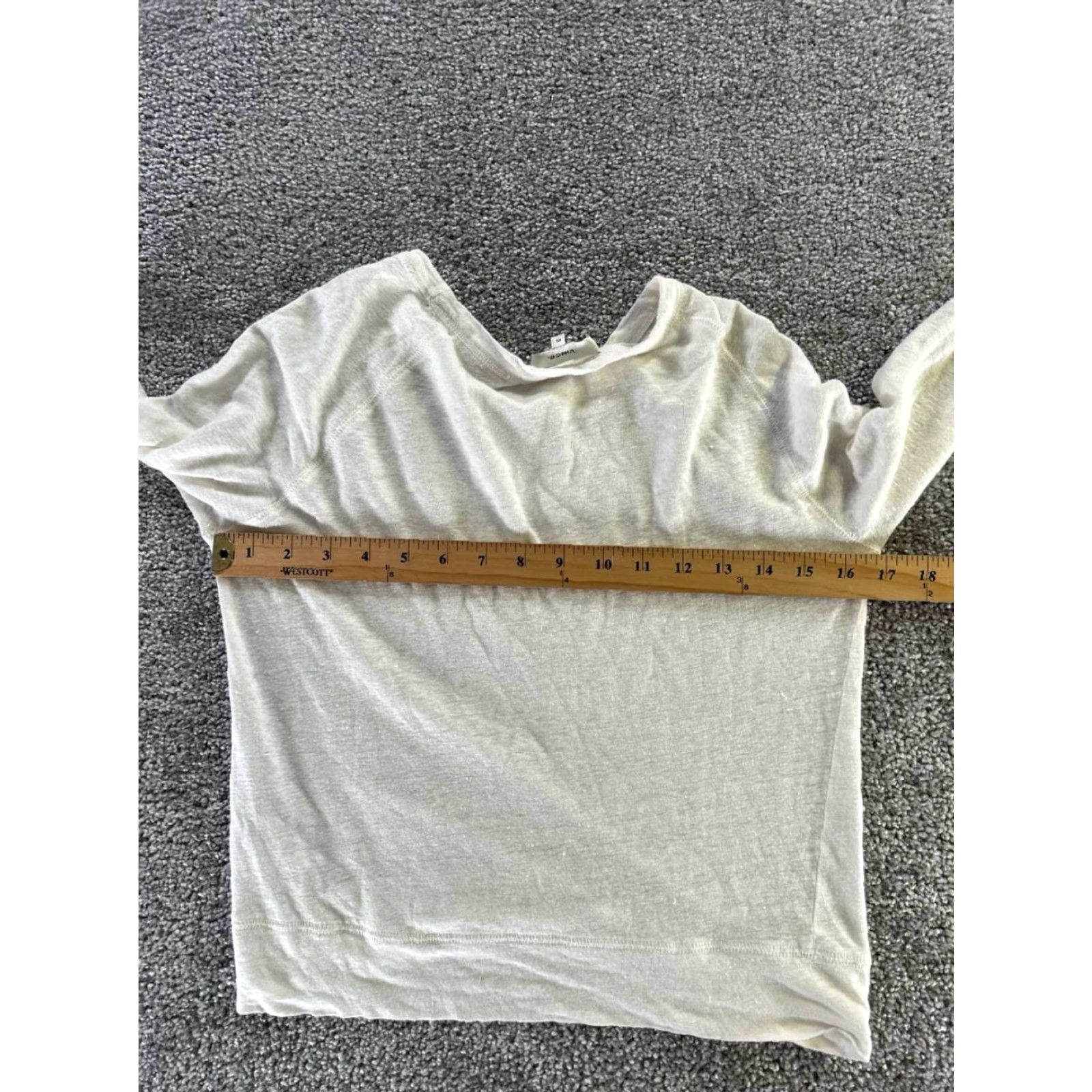 Vince Vince Womens XS White Linen Pullover Sweatert Size XS / US 0-2 / IT 36-38 - 6 Thumbnail