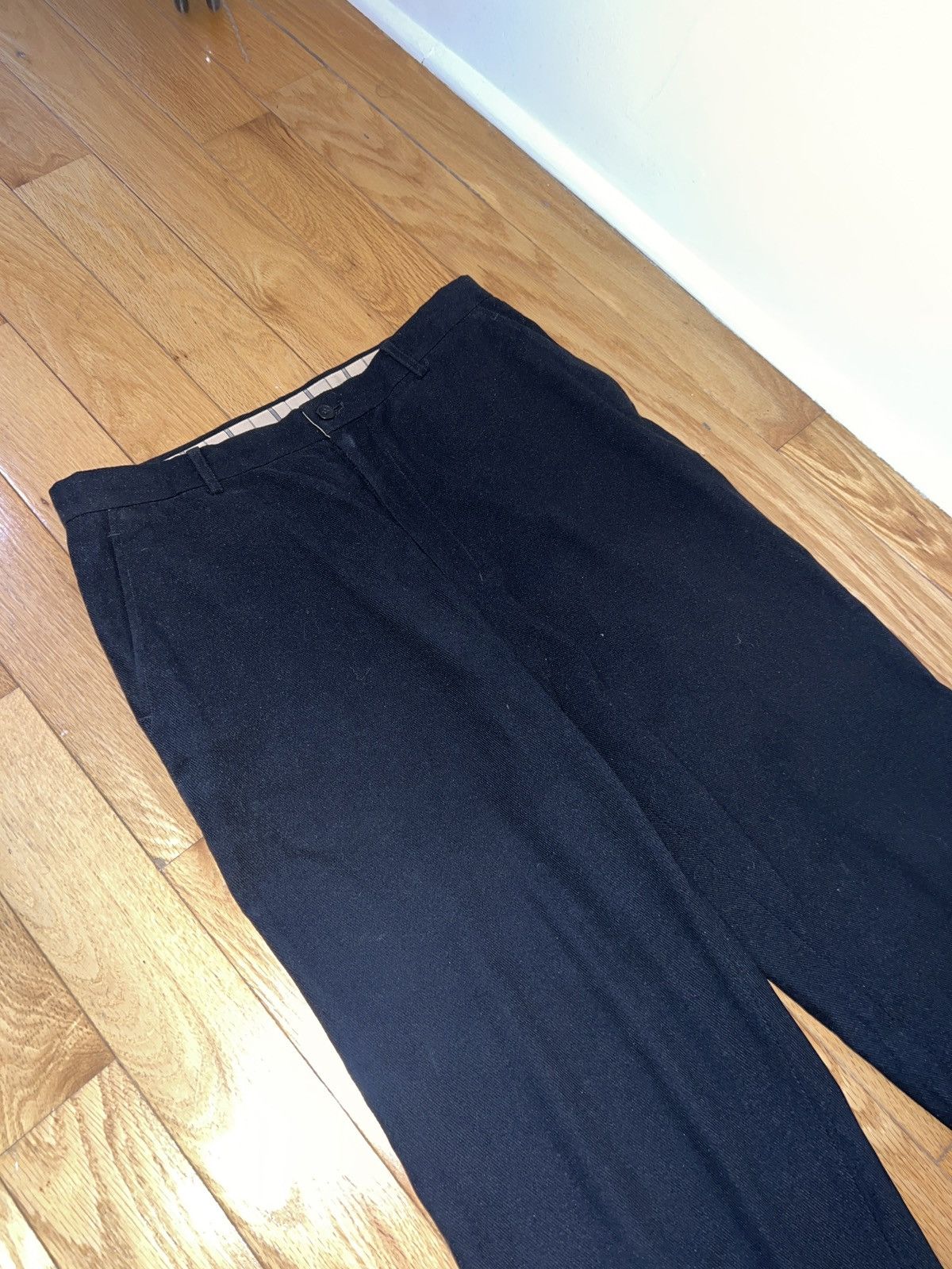 image of Kansai Yamamoto Homme Vintage Trousers [From Colbo] in Black, Men's (Size 32)