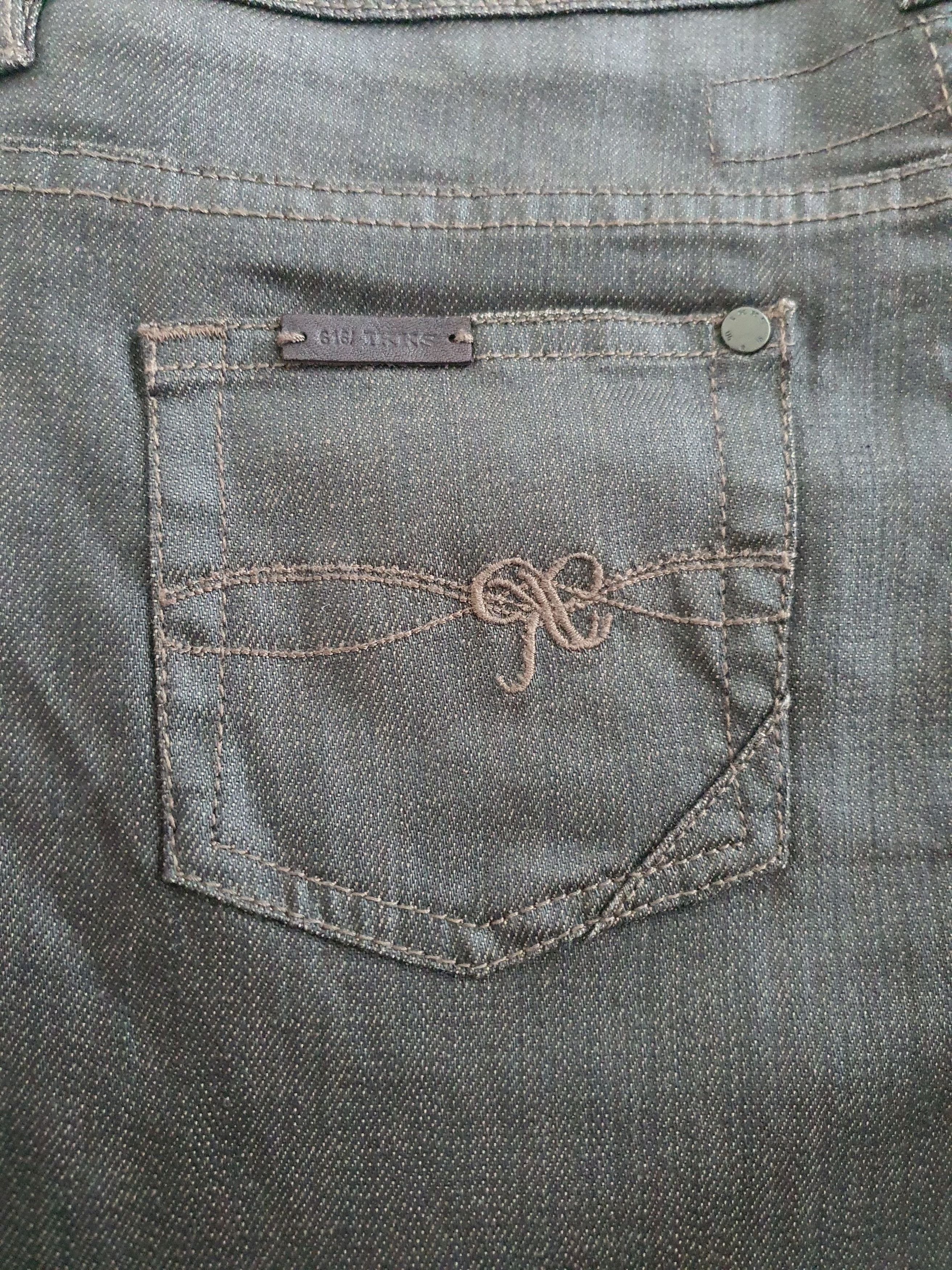 IKKS 0.616 Women's Denim Jeans - Regular Fit - Brown Size 28" / US 6 / IT 42 - 12 Thumbnail
