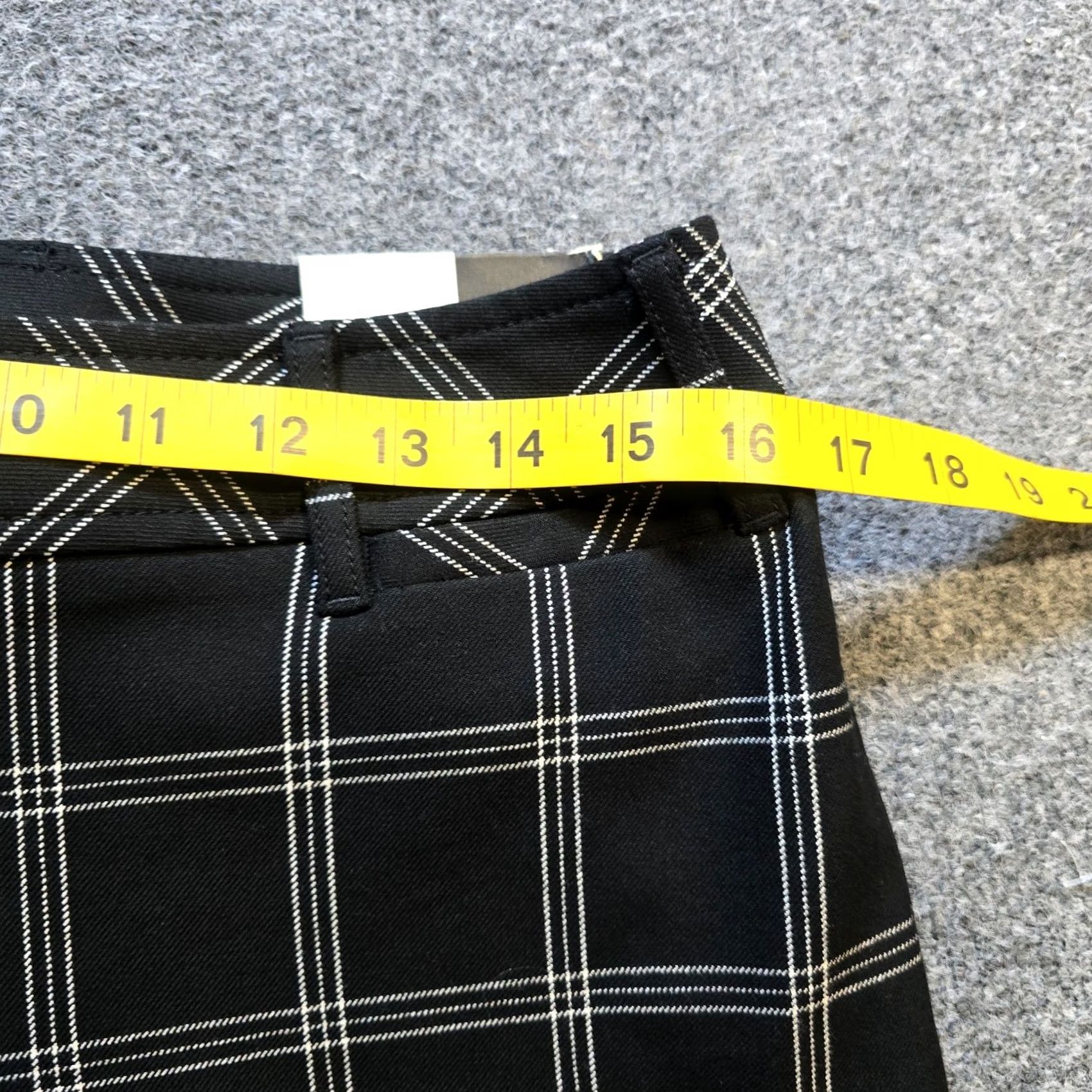 Loft LOFT Pants Women Size 8 Petite Black Windowpane Plaid Marisa Straight Leg Office Dress Pants Womens Regular 29 Inseam Flat Front Polyester Blend Size 30" / US 8 / IT 44 - 5 Thumbnail