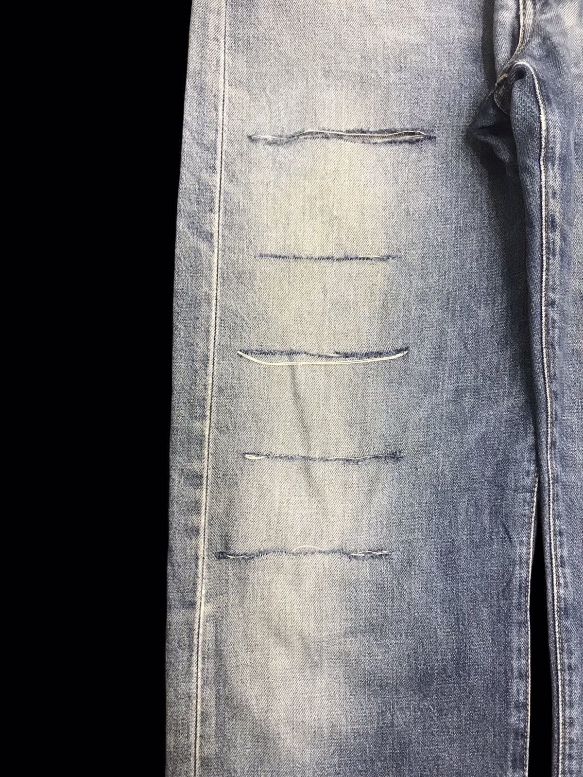 Levi's 💥THRASHED💥Vintage Levis 551ZXX BIG E LVC Thrshd Denim F182 Size US 33 - 5 Thumbnail