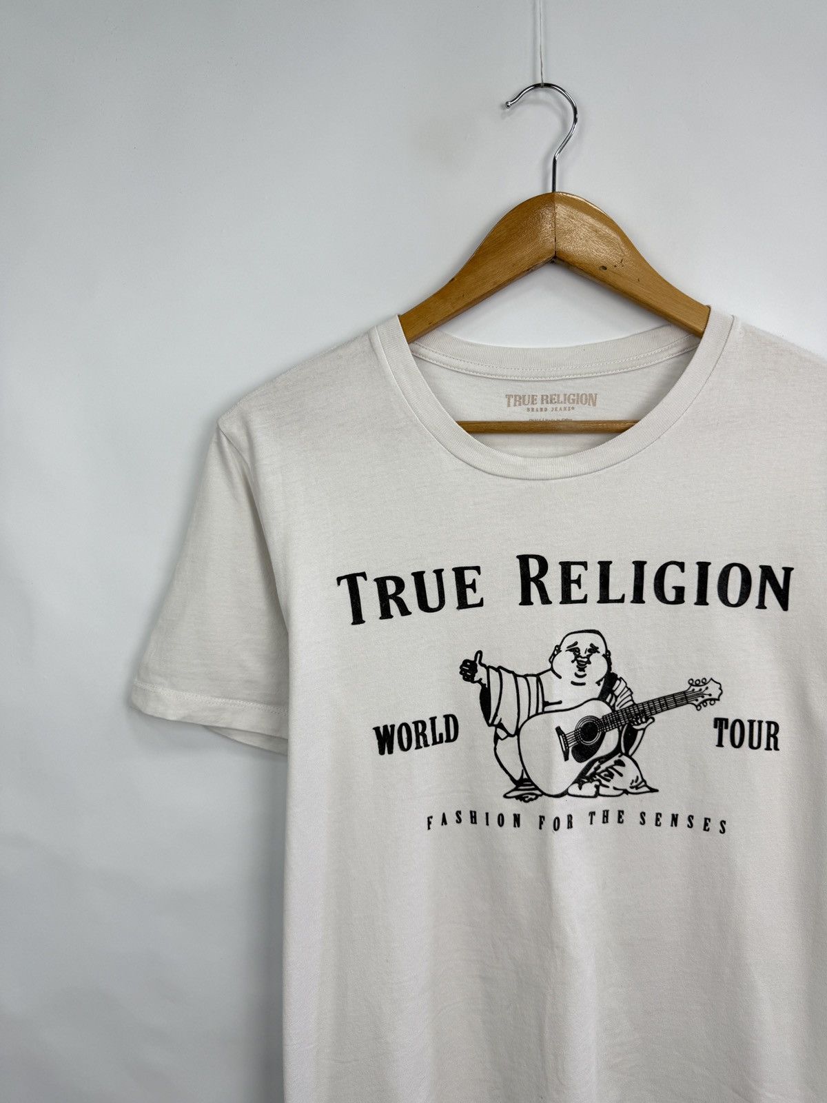 True Religion × Vintage 🇯🇵 Y2K True Religion Buddha World Tour Big Logo T-Shirt Retro Size US S / EU 44-46 / 1 - 3 Thumbnail
