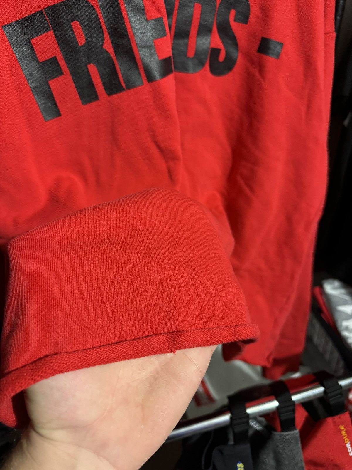 Vlone VLone Friends Hoody Red/Black XL Size US XL / EU 56 / 4 - 5 Thumbnail