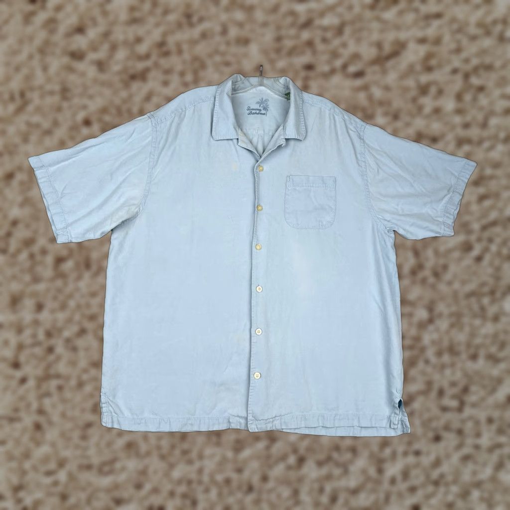 Tommy Bahama Tommy Bahama Shirt Men Extra Large Blue 100% Silk Button Up Camp Pocket Size US XL / EU 56 / 4 - 1 Thumbnail