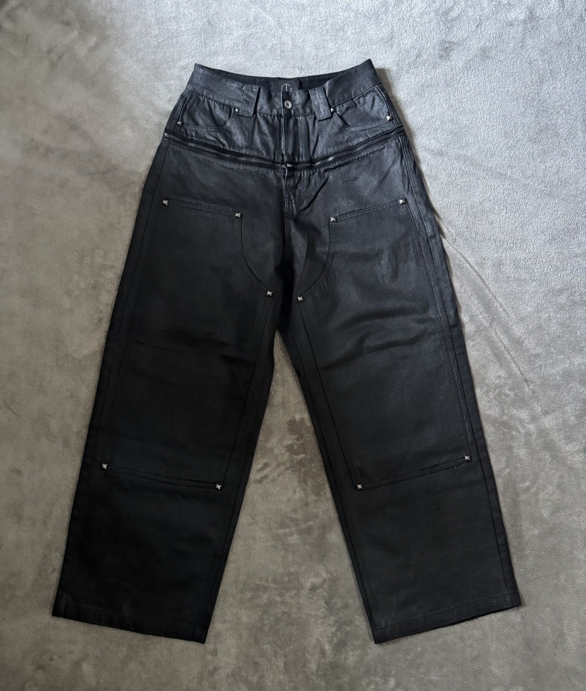 Other TecnineGroup Drill Waxed Black Jeans Size US 32 / EU 48 - 1 Thumbnail