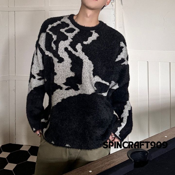 Other Graphic y2k Style Striped Knit Sweater Size US L / EU 52-54 / 3 - 1 Thumbnail