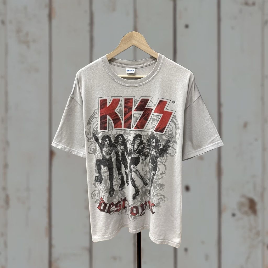 Gildan VINTAGE Kiss Destroyer 1976 2009 T-Shirt Detroit Rock City Shirt XL Mens Beige Gildan Size US XL / EU 56 / 4 - 1 Thumbnail