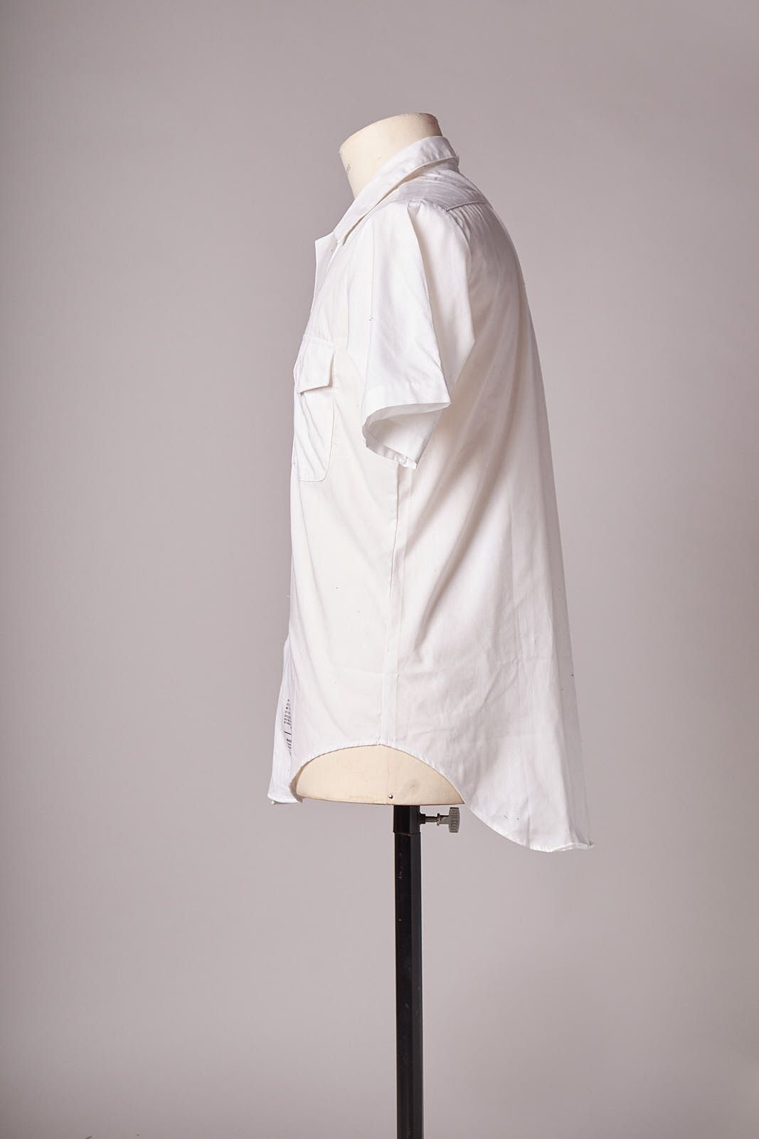 Vintage 1980s White Navy Military Uniform Short Sleeve Shirt Size US M / EU 48-50 / 2 - 2 Thumbnail