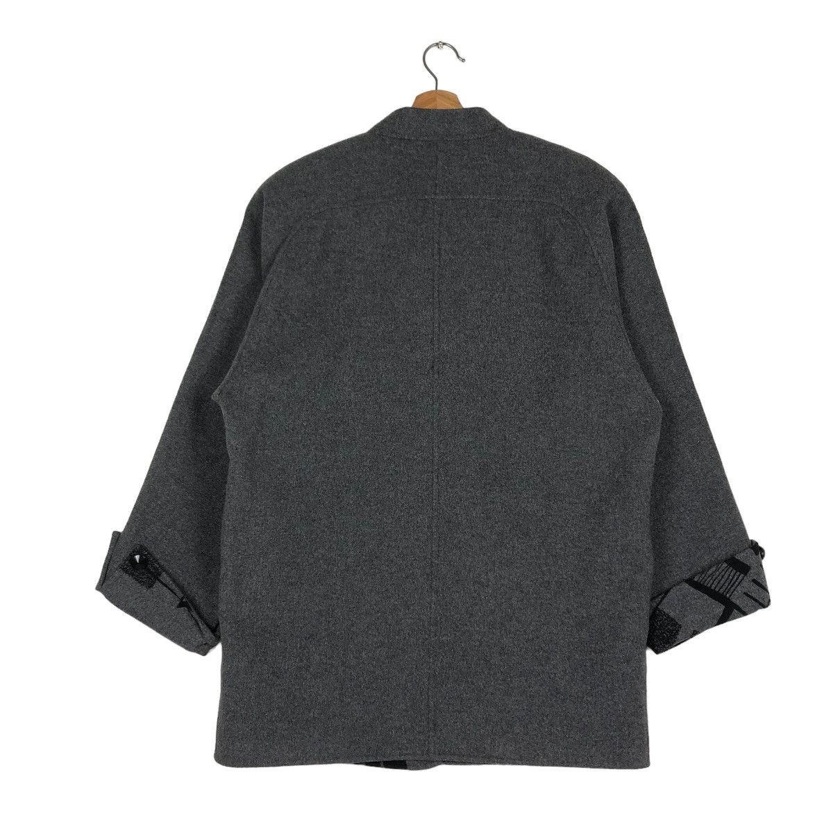 Designer × Japanese Brand × Louis Feraud 🔥WOOL JACKET OVER PRINT BLANKET LOUIS FERAUD PARIS Size US M / EU 48-50 / 2 - 10 Thumbnail