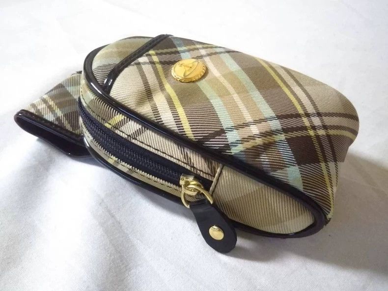Vivienne Westwood Vivienne Westwood Brown checkered porcelain button Saturn Size ONE SIZE - 3 Thumbnail