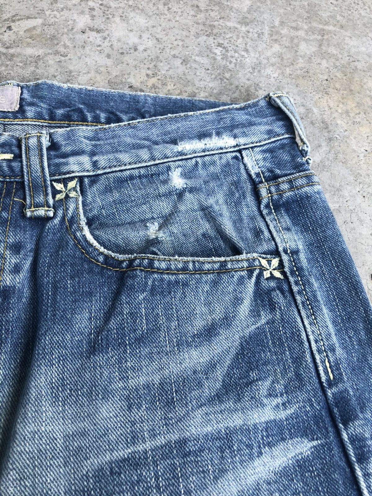 If Six Was Nine Japanese Lee Flared Jeans Distressed Jeans Size US 32 / EU 48 - 14 Thumbnail