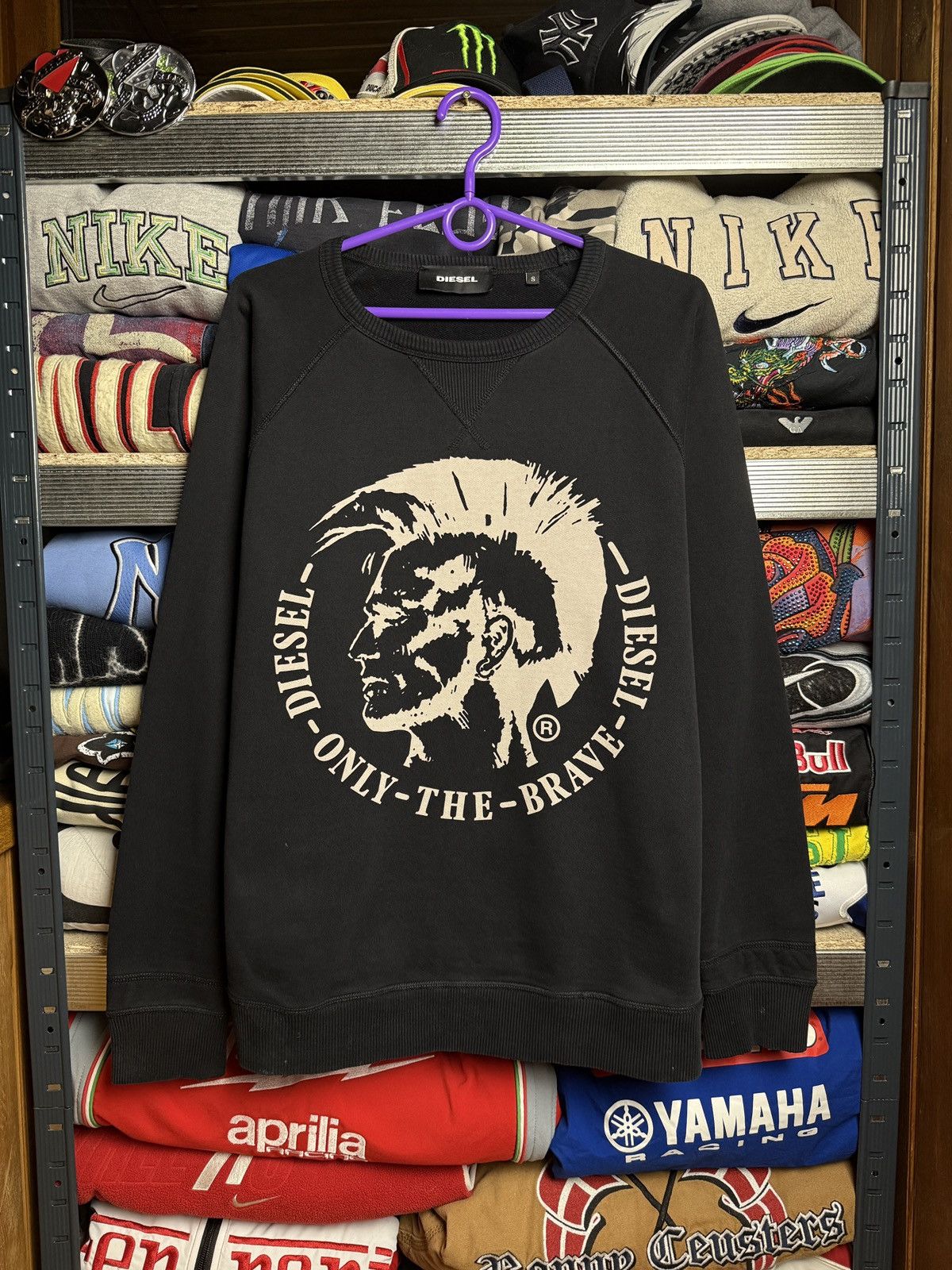 Diesel × Vintage Vintage Diesel Hoodie Big Logo Streetwear Y2K Size US M / EU 48-50 / 2 - 1 Thumbnail