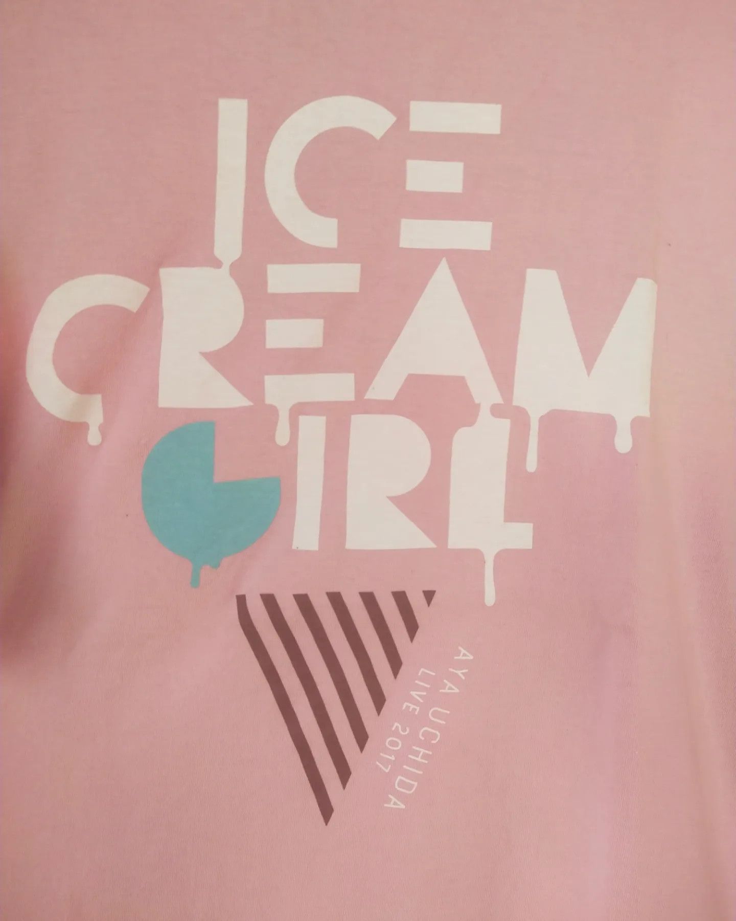 Japanese Brand Aya Uchida Live 2017 Ice Cream Girl Idol Singer Tee Size US L / EU 52-54 / 3 - 2 Thumbnail