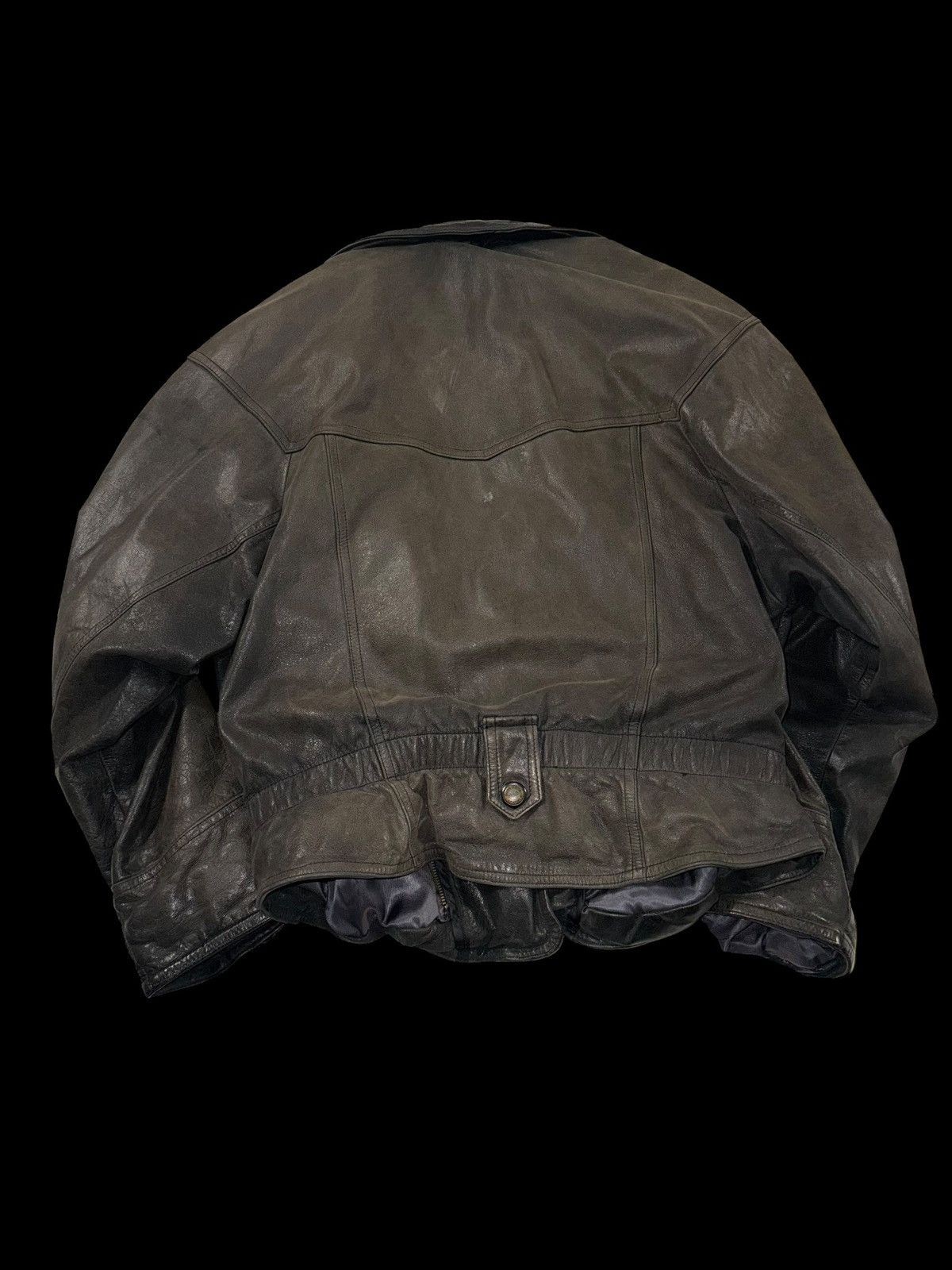 Japanese Brand × Vintage Vintage avant garde leather jacket cropped Size US L / EU 52-54 / 3 - 2 Thumbnail