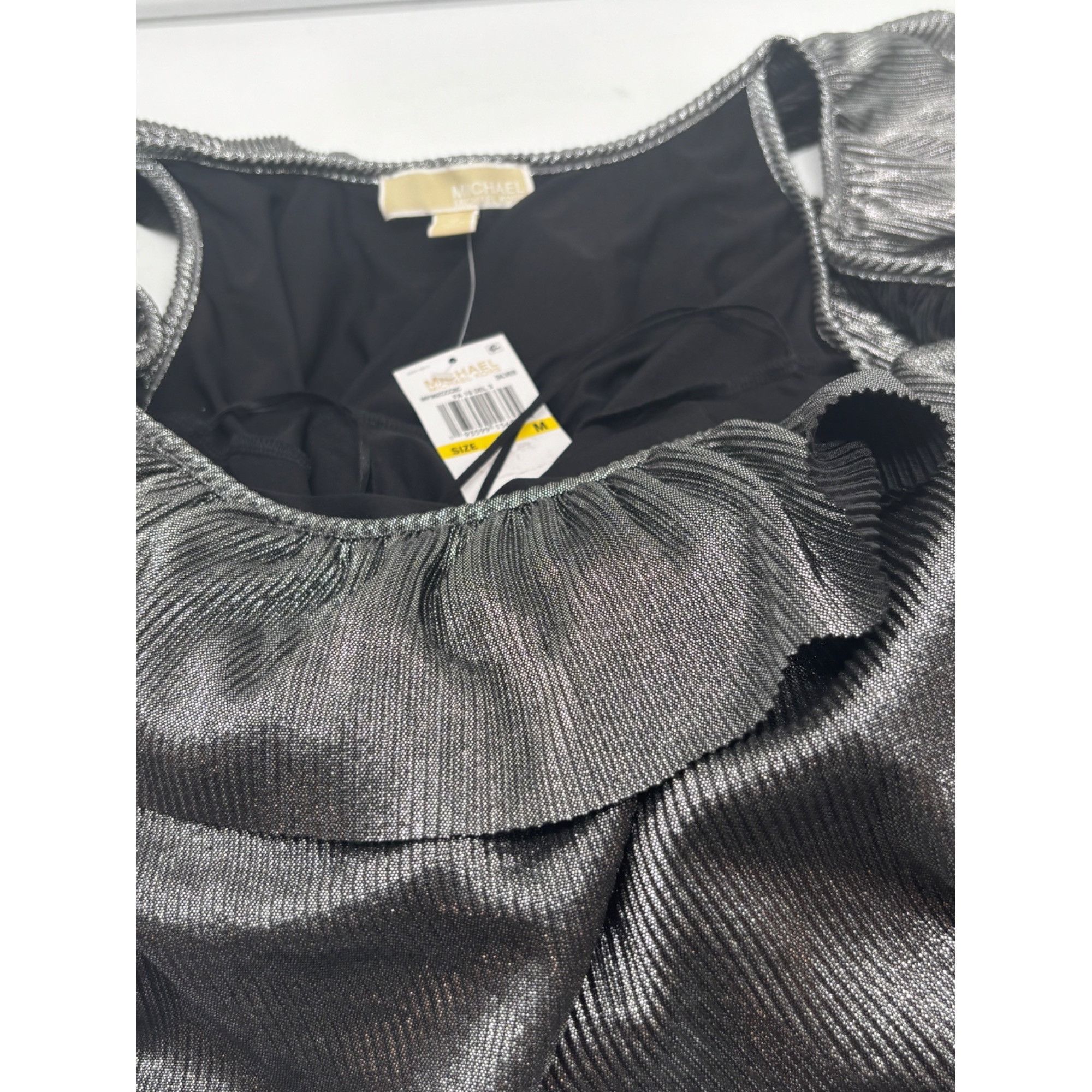 Other Michael Michael Kors Metallic Tiered Off-The-Shoulder Dress Size M / US 6-8 / IT 42-44 - 10 Thumbnail